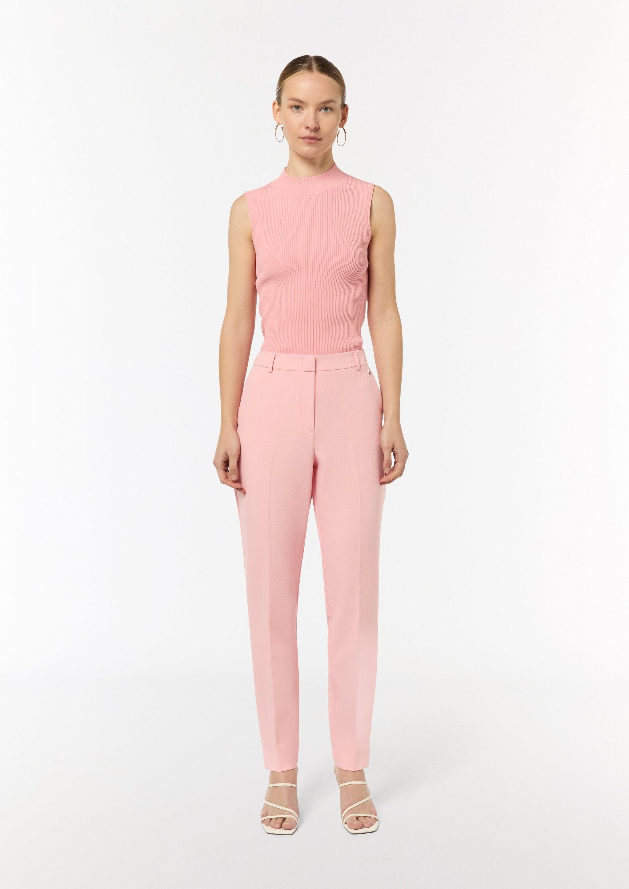 comma Chinos Hose Regular: Hose mit Herringbone-Muster