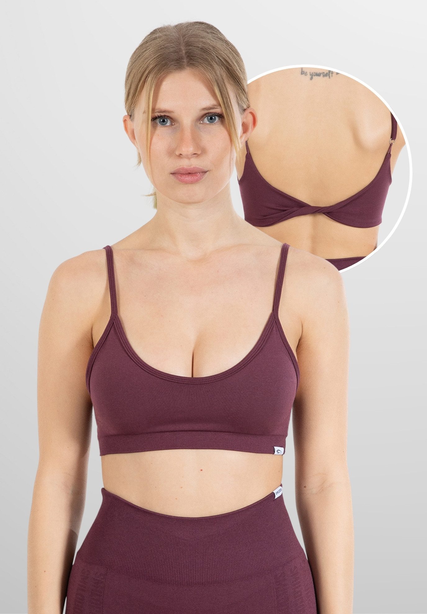 Sport-BH Layne, Scrunch Butt Lift Sporthose, High Waist V-Shape