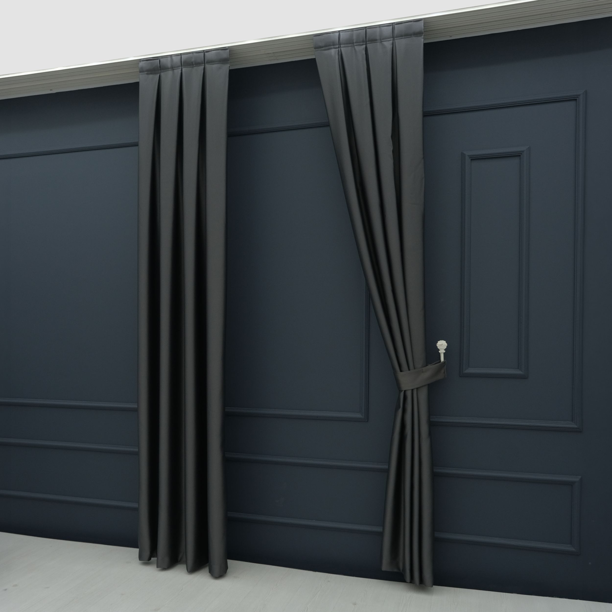 Gardinen by Justyna Vorhang 2er Seiten Schal Set Blackout (4 St), Kräuselband, verdunkelnd, Polyester, Blackout, Verdunkelung, blickdicht, wärmeisolierend, pfle – Bild 3 von 5