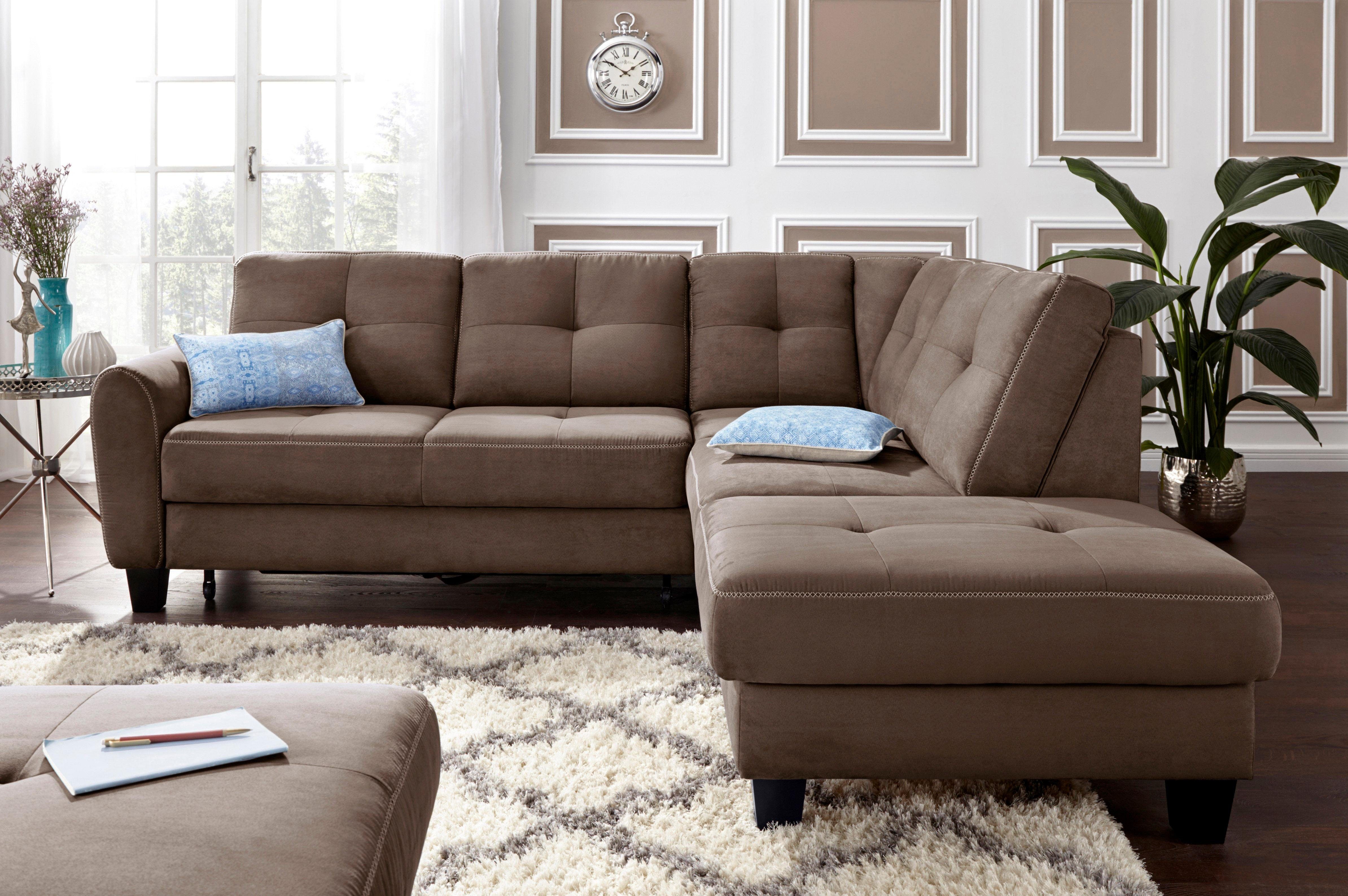 sit&more Ecksofa Varese L-Form, mit Federkern, günstig online kaufen