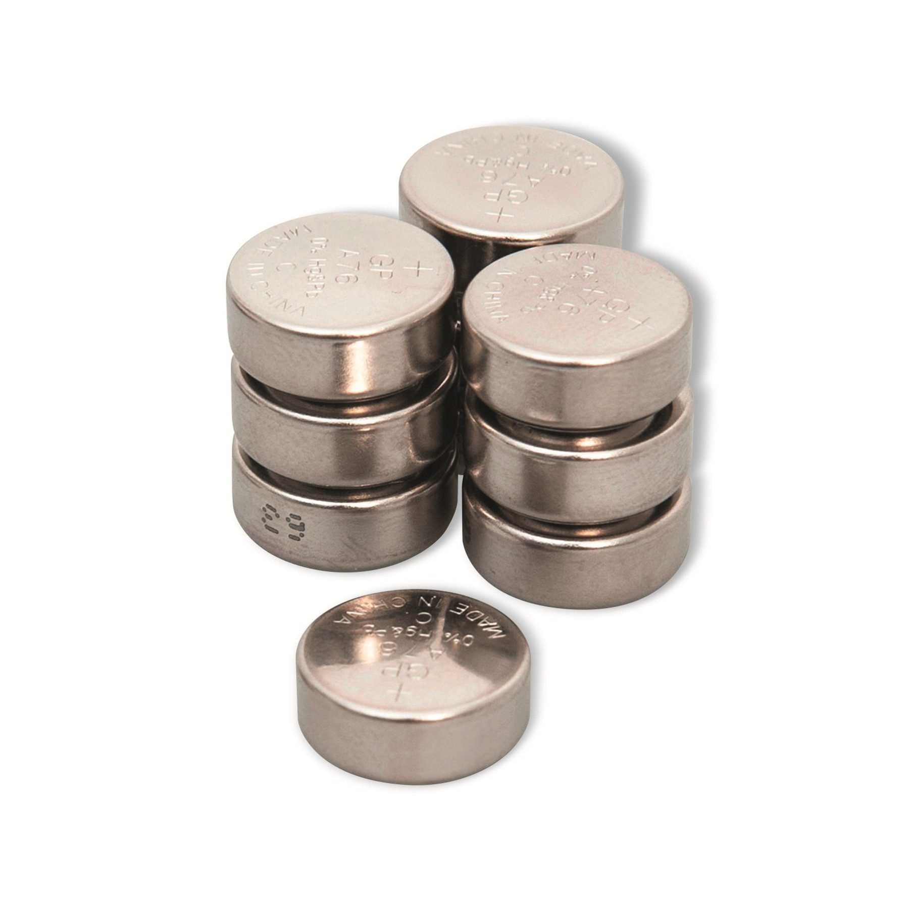 Gp GP Knopfzelle LR44, Alkaline, 1,5 V-, 10 Stück Knopfzelle