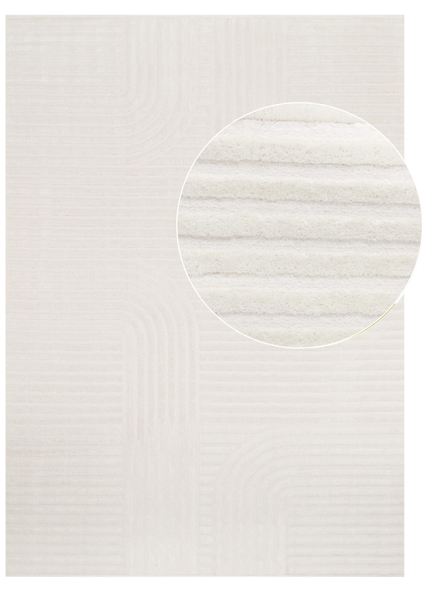Tapiso Teppich HYGGE, rechteckig, Höhe: 11 mm, Wohnzimmer, Schlafzimmer, pflegeleicht