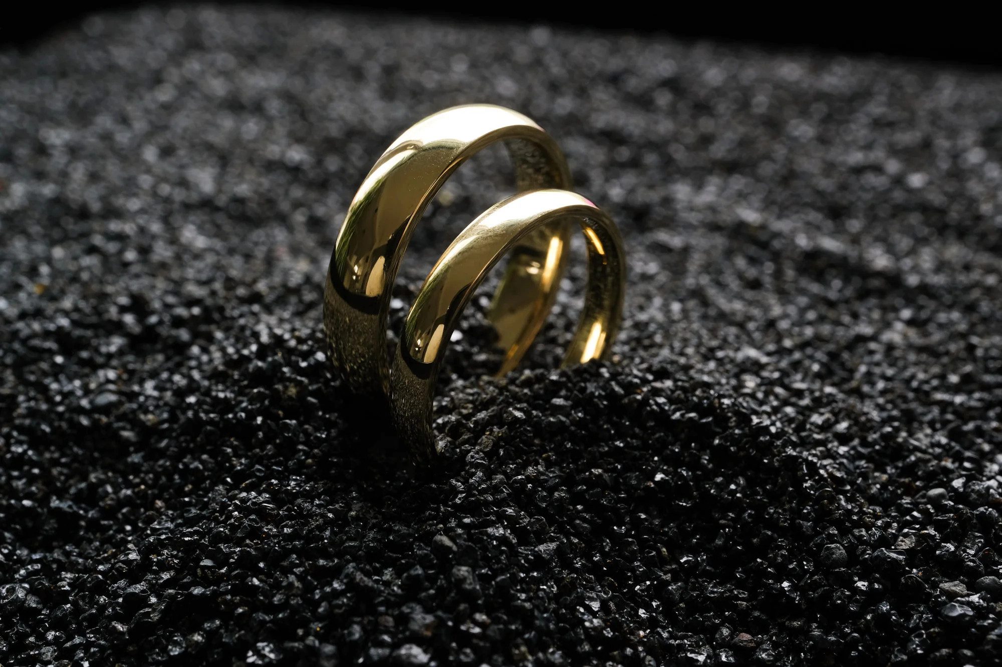 Sternvoll Fingerring Trauringe 585 Gold, Hochglanzpoliert, Handgefertigt in Stuttgart, Handgefertigt 585 Gold, Hochglanz, Klassisches Design