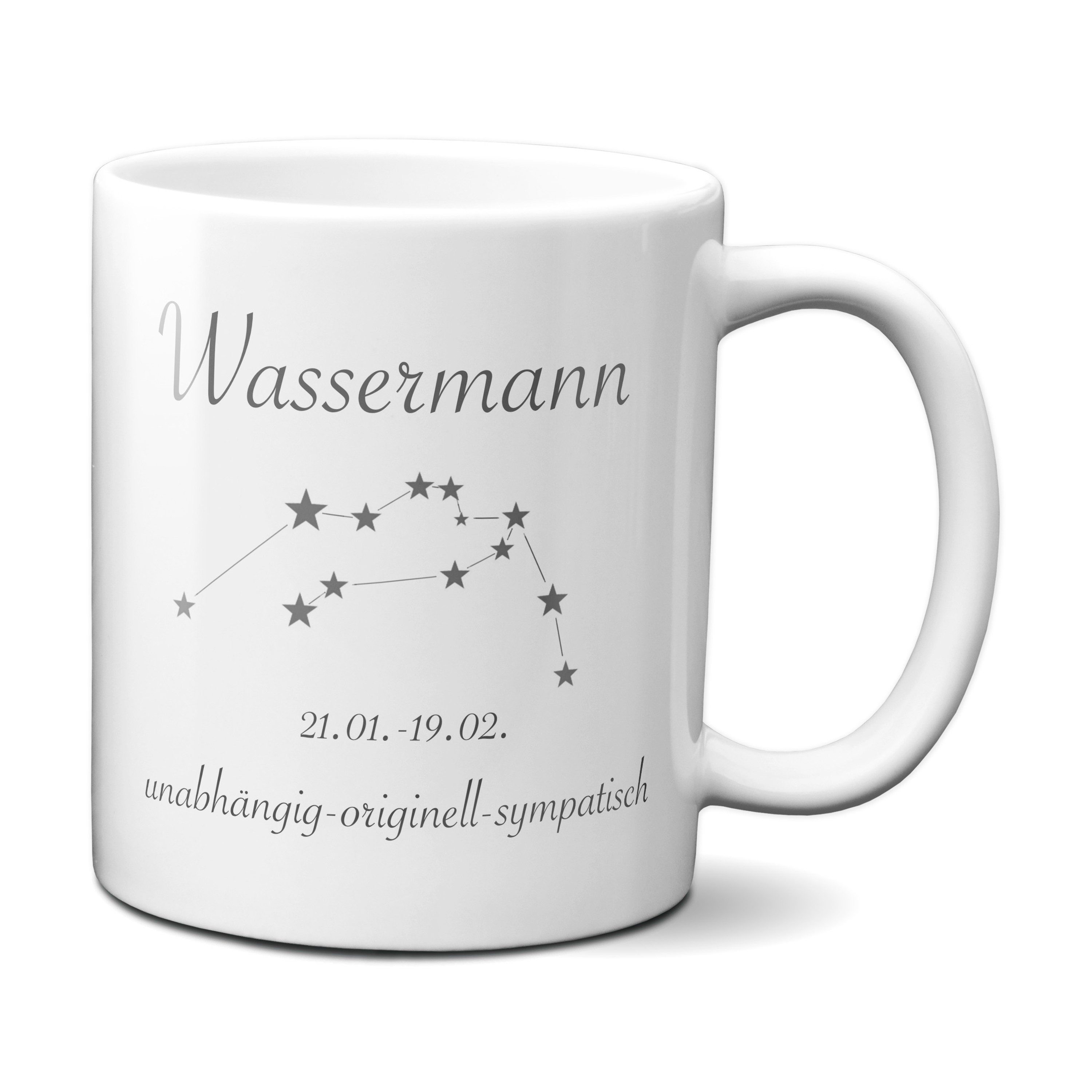 TASSENKING Tasse, Sternzeichen Wassermann - Tasse