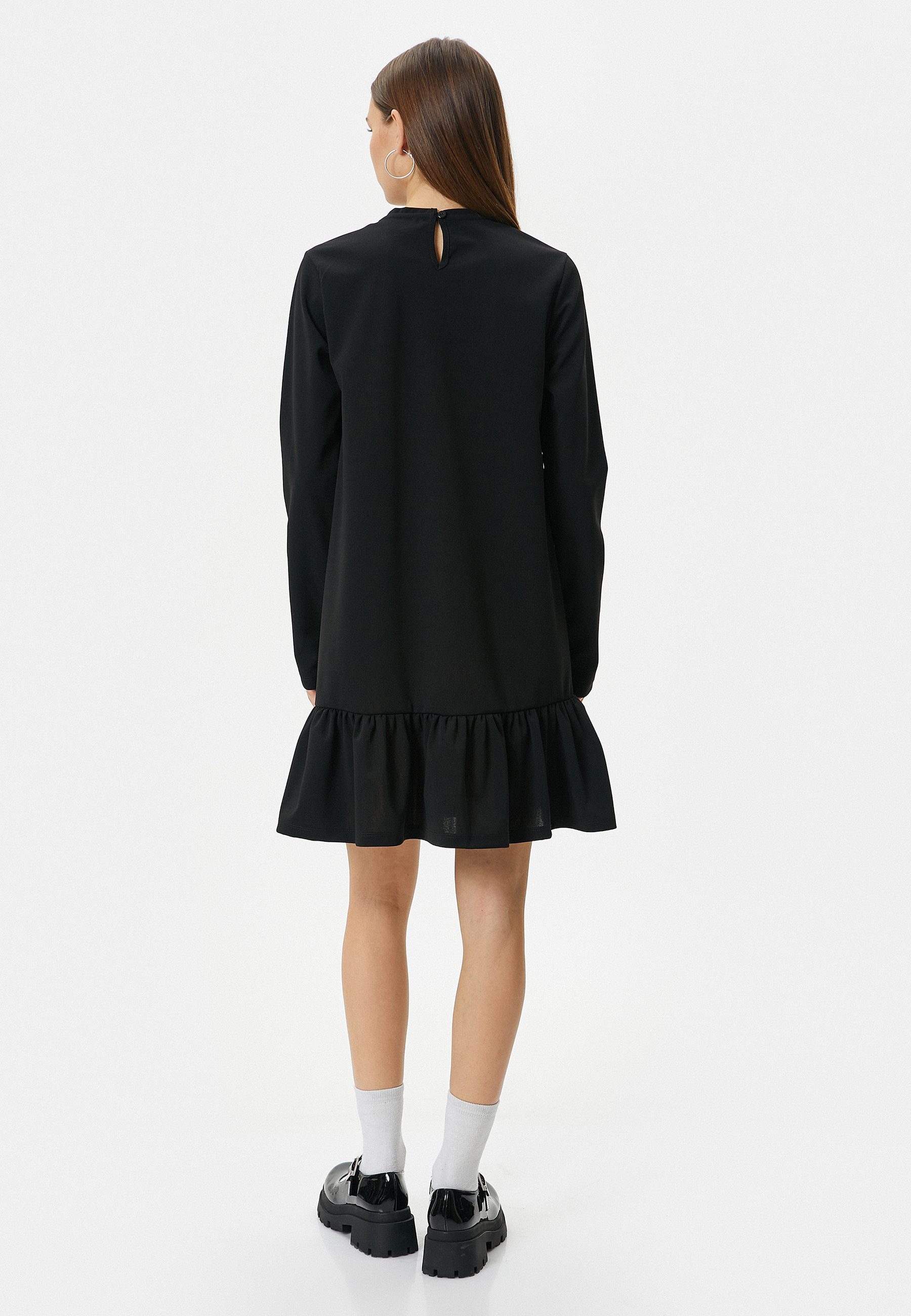 Koton Volantkleid Mini Länge Basic Volantkleid