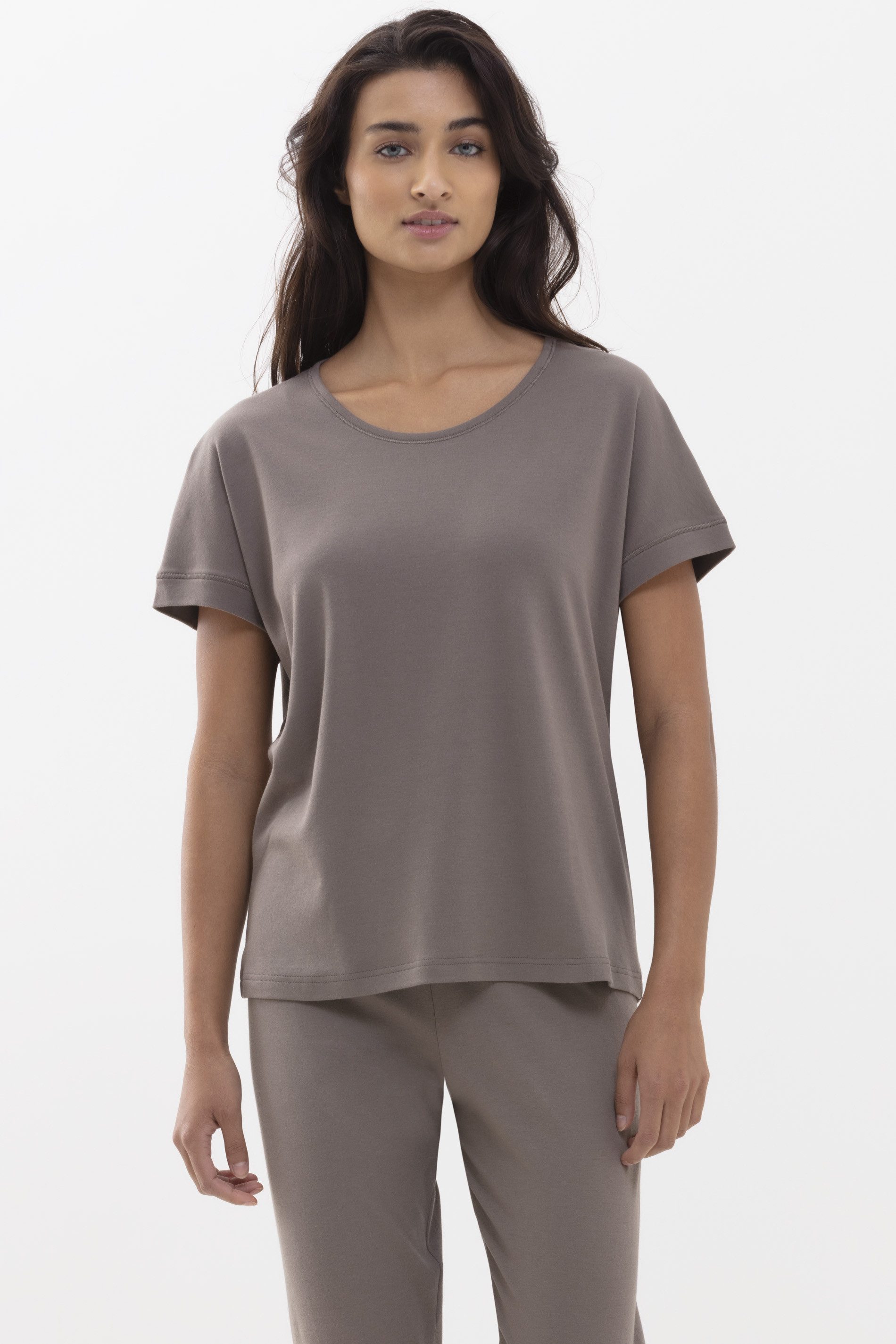 Pyjamaoberteil Mey Damen Shirt halbarm Serie N8TEX 2.0 Uni