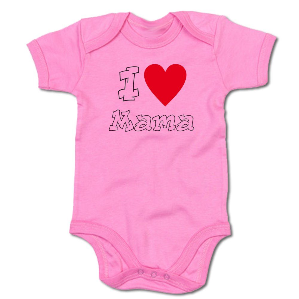 G-graphics Kurzarmbody I love Mama Baby Body mit Spruch / Motiv / Aufdruck • zum Muttertag