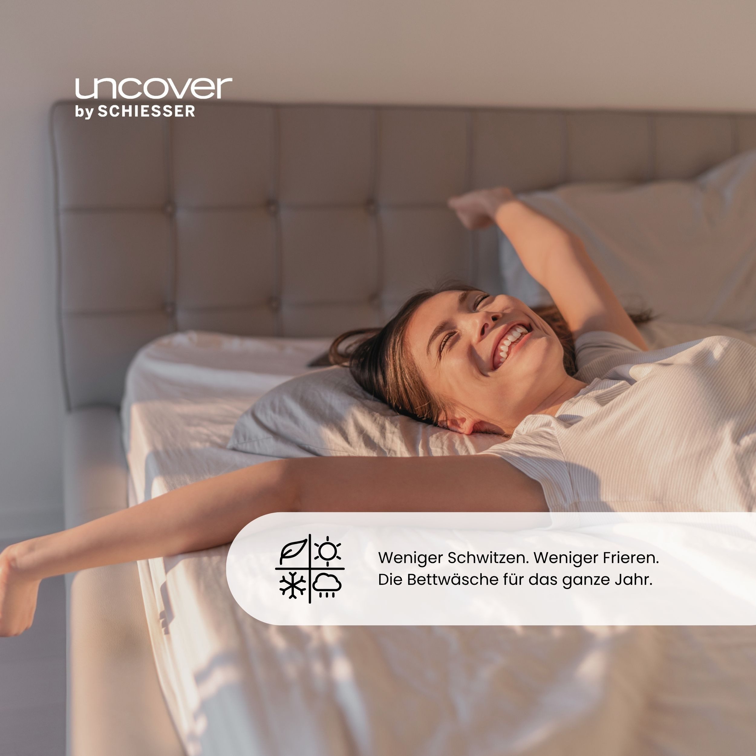 uncover by SCHIESSER Bettwäsche Grebur aus weicher Baumwolle mit einem dezenten Zickzackmuster, Renforcé, 2 teilig, OEKO-TEX® MADE IN GREEN – Bild 5 von 5
