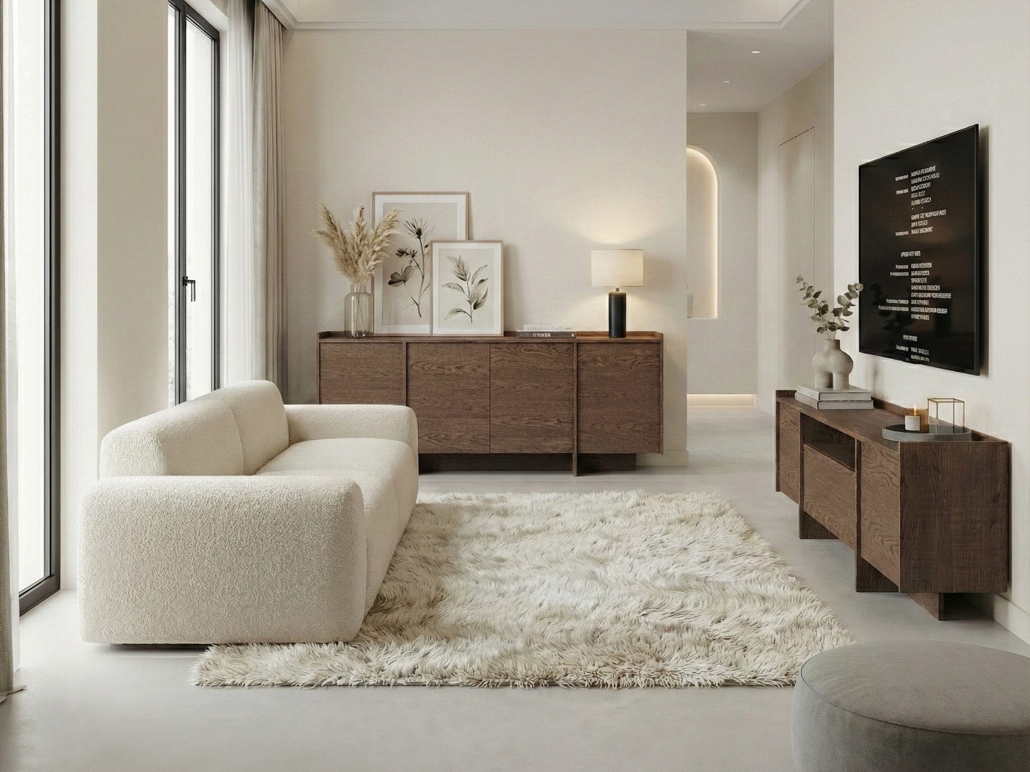 Beautysofa Wohnzimmer-Set JUNI, (im Japandi-Stil, Push-to-Open-Funktion), K günstig online kaufen