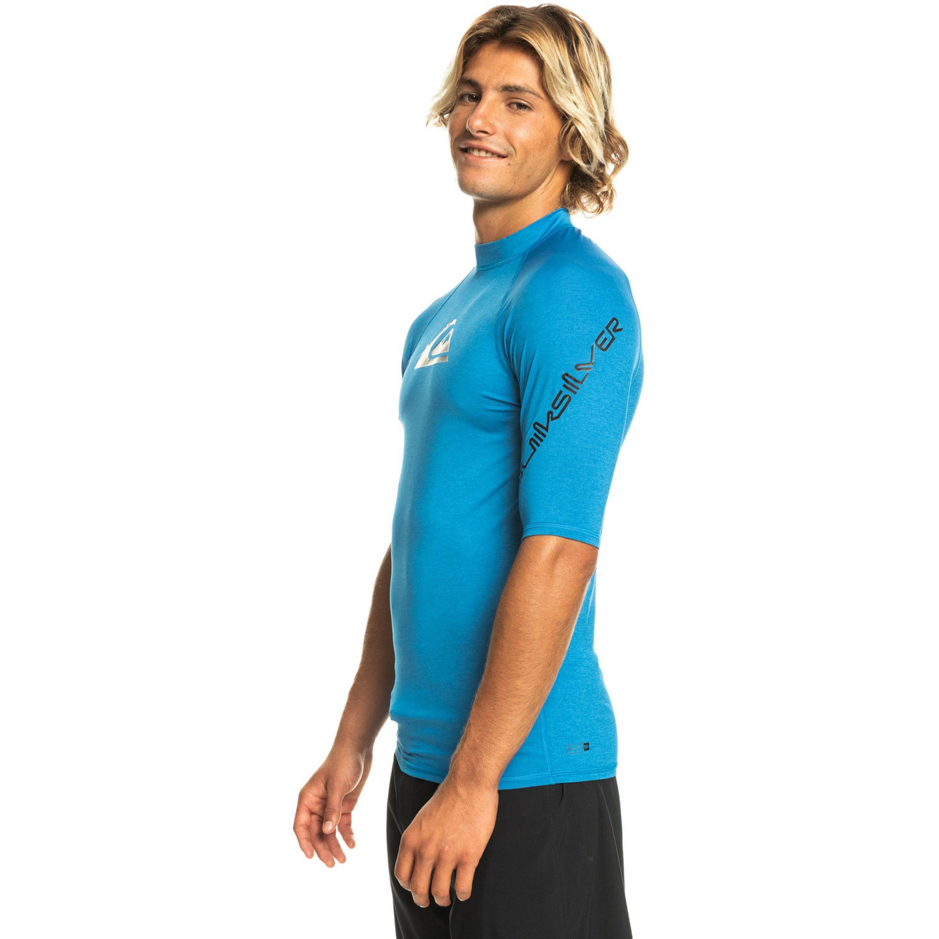 T-Shirt heather Quiksilver ALL blue snorkel TIME