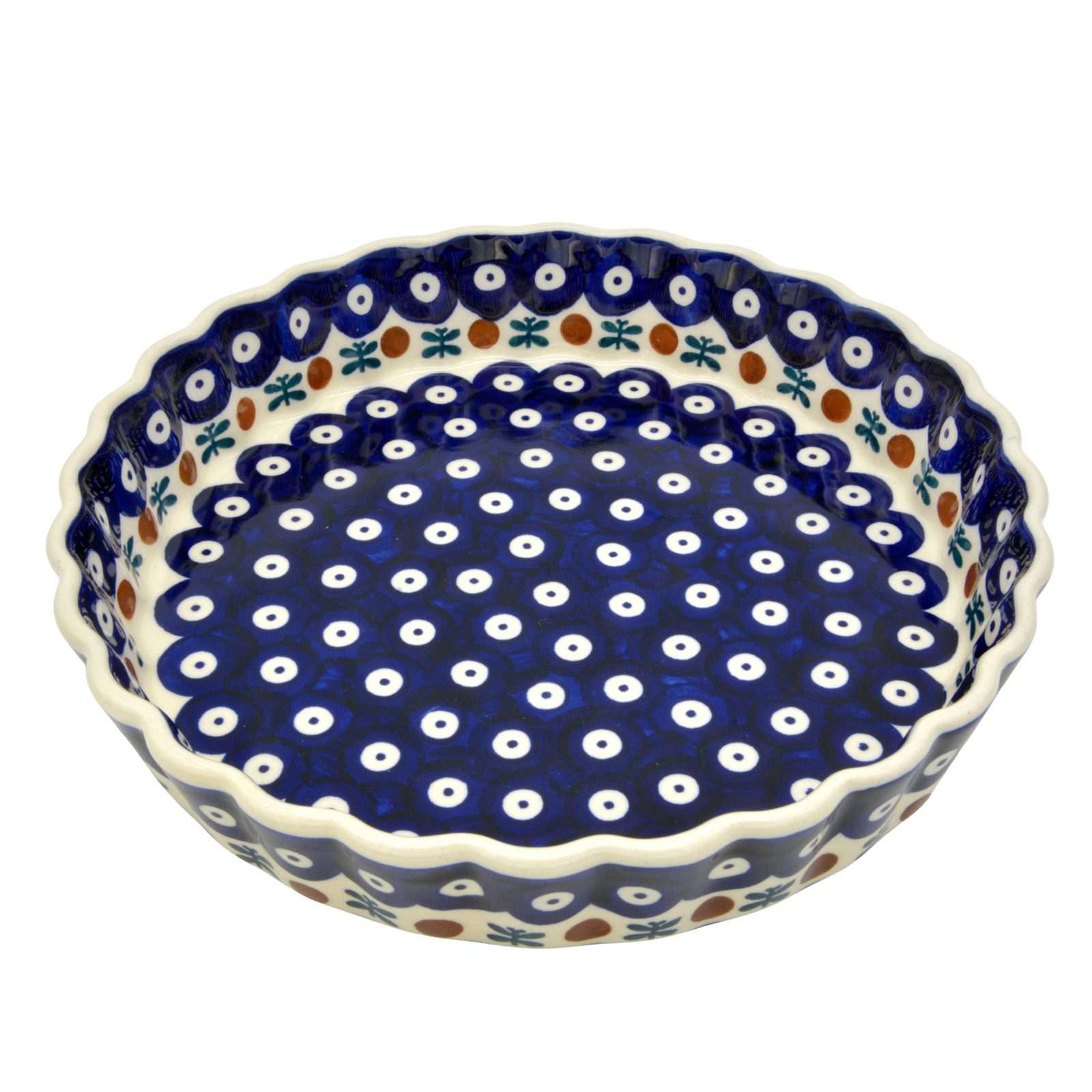 Bunzlauer Keramik Manufaktura Quicheform für ca 4 kleine Portionen, 23 cm Durchmesser, 1250 ml