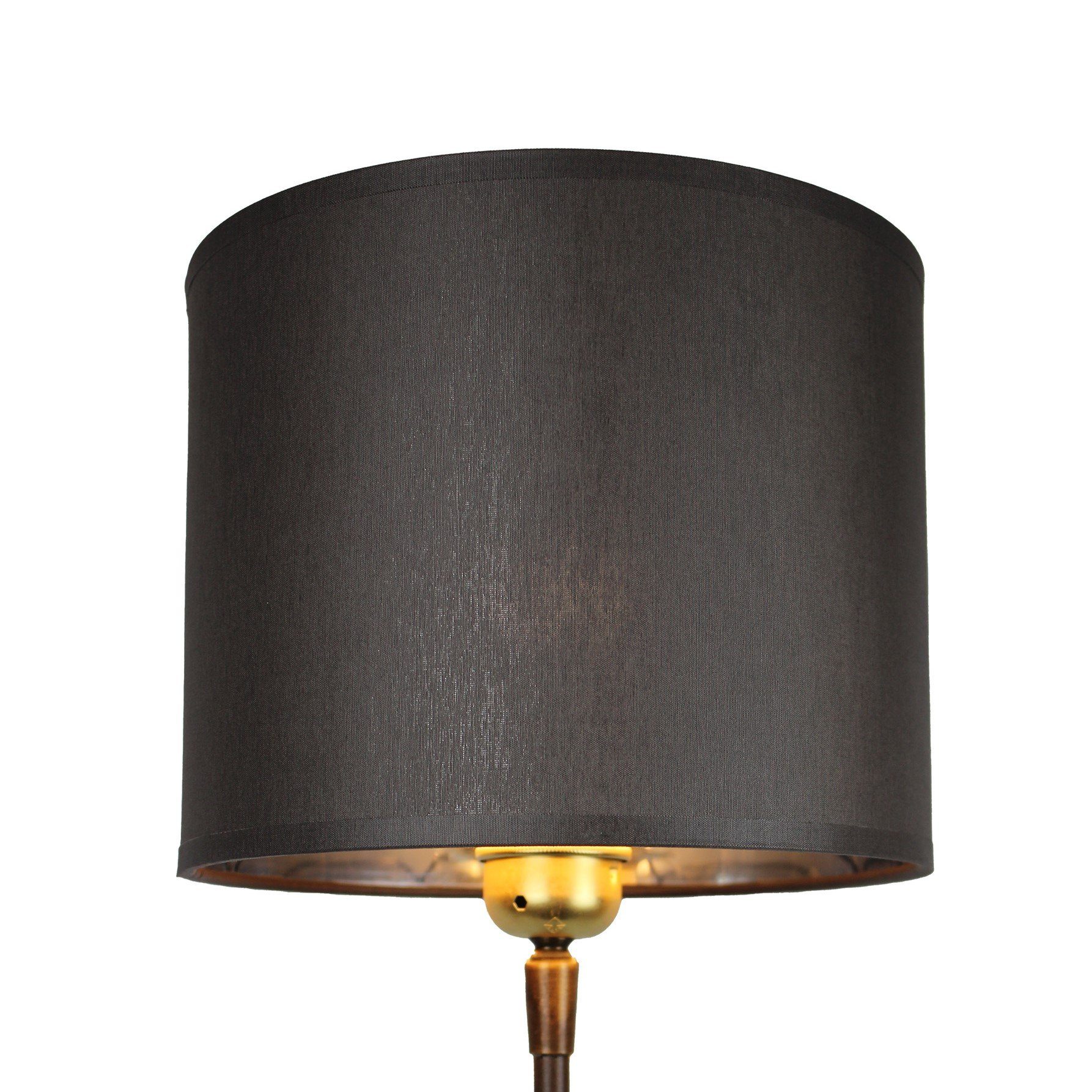 Signature Home Collection Lampenschirm Handgefertigter Lampenschirm klein schwarz weiß in Stoff Zylinder, moderne Zylinderform