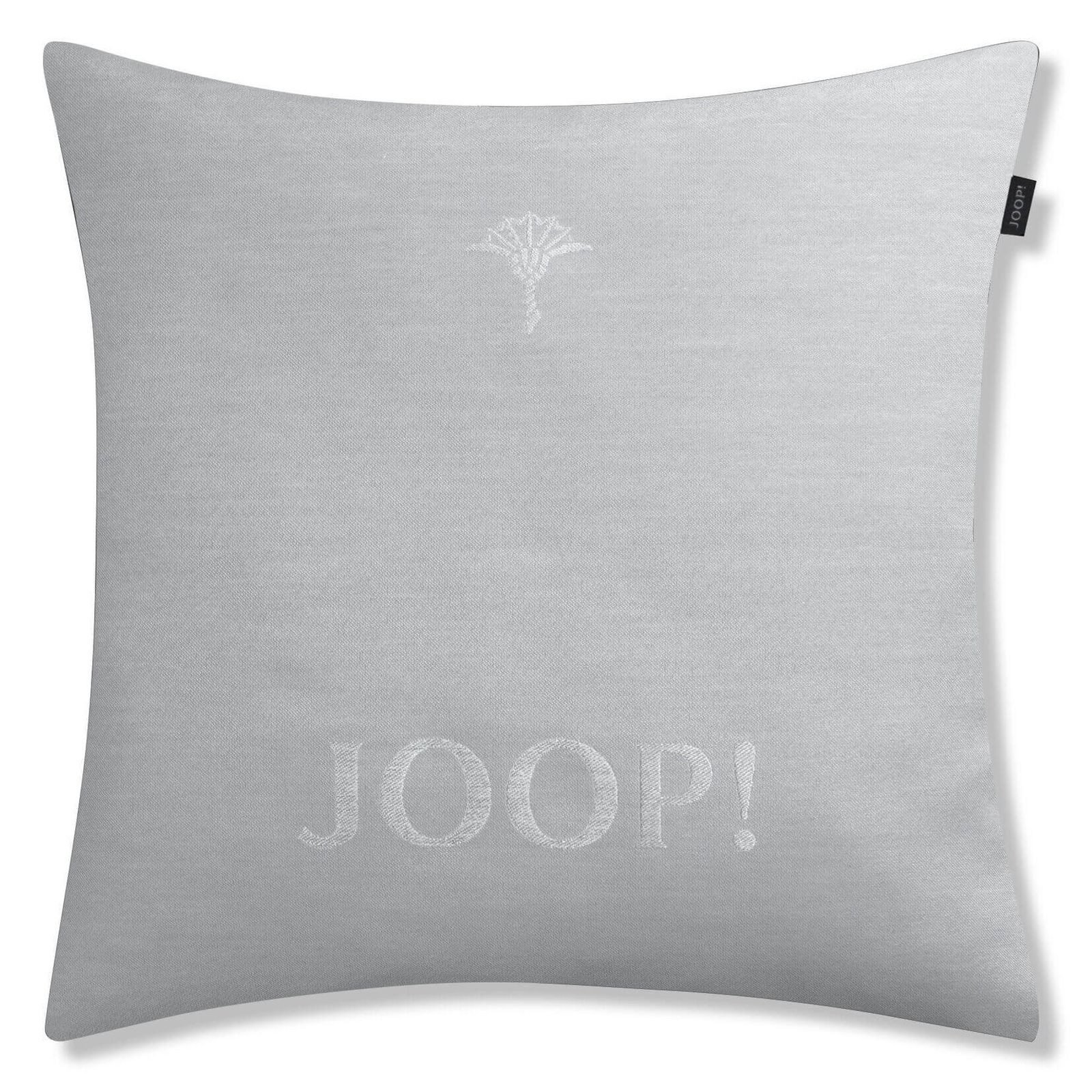 JOOP! Dekokissen Kissenhülle Chains 50852, Kornblumen-Prägung, JOOP!-Logo