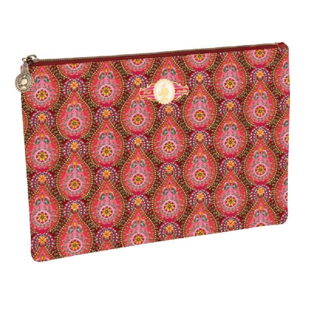 PiP Studio Reisebehälter Kosmetiktasche Etui Moon Delight Rot Flach (Groß)