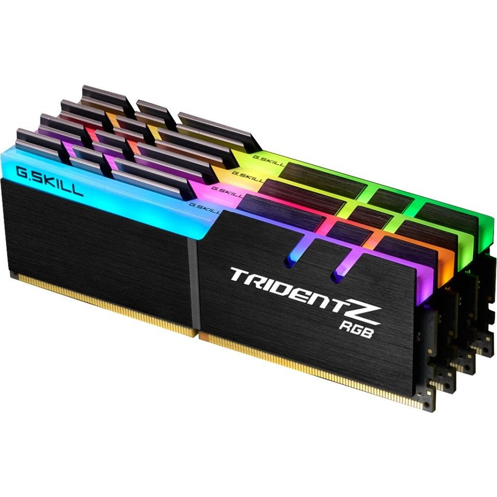G.Skill Trident Z RGB 32GB RAM DDR4-3200 Quad (4x8GB) CL16 (RGB Hochleistungs-RAM für AMD Gaming und kreative Systeme)