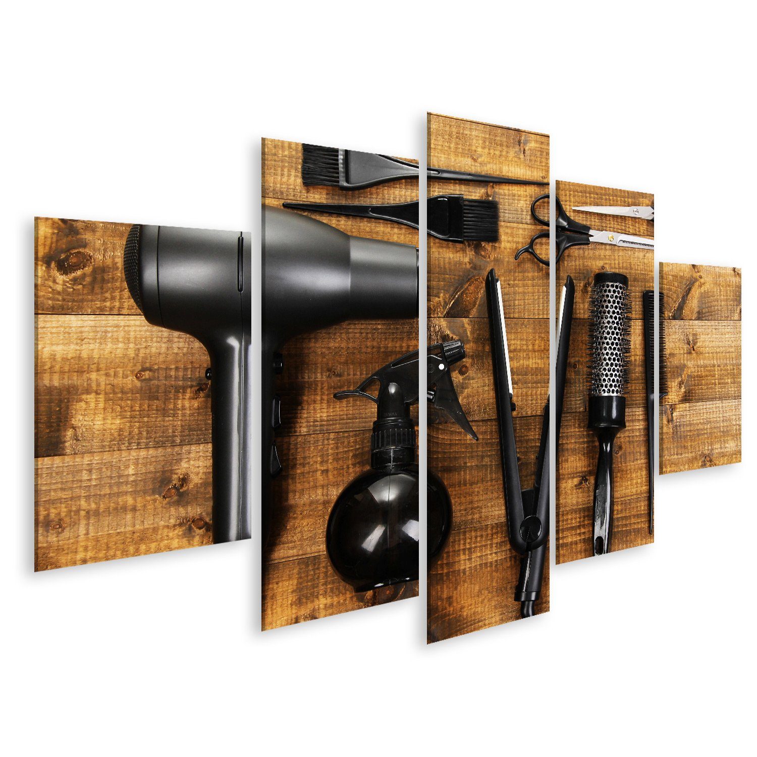 islandburner Leinwandbild Bild auf Leinwand Friseur günstig online kaufen