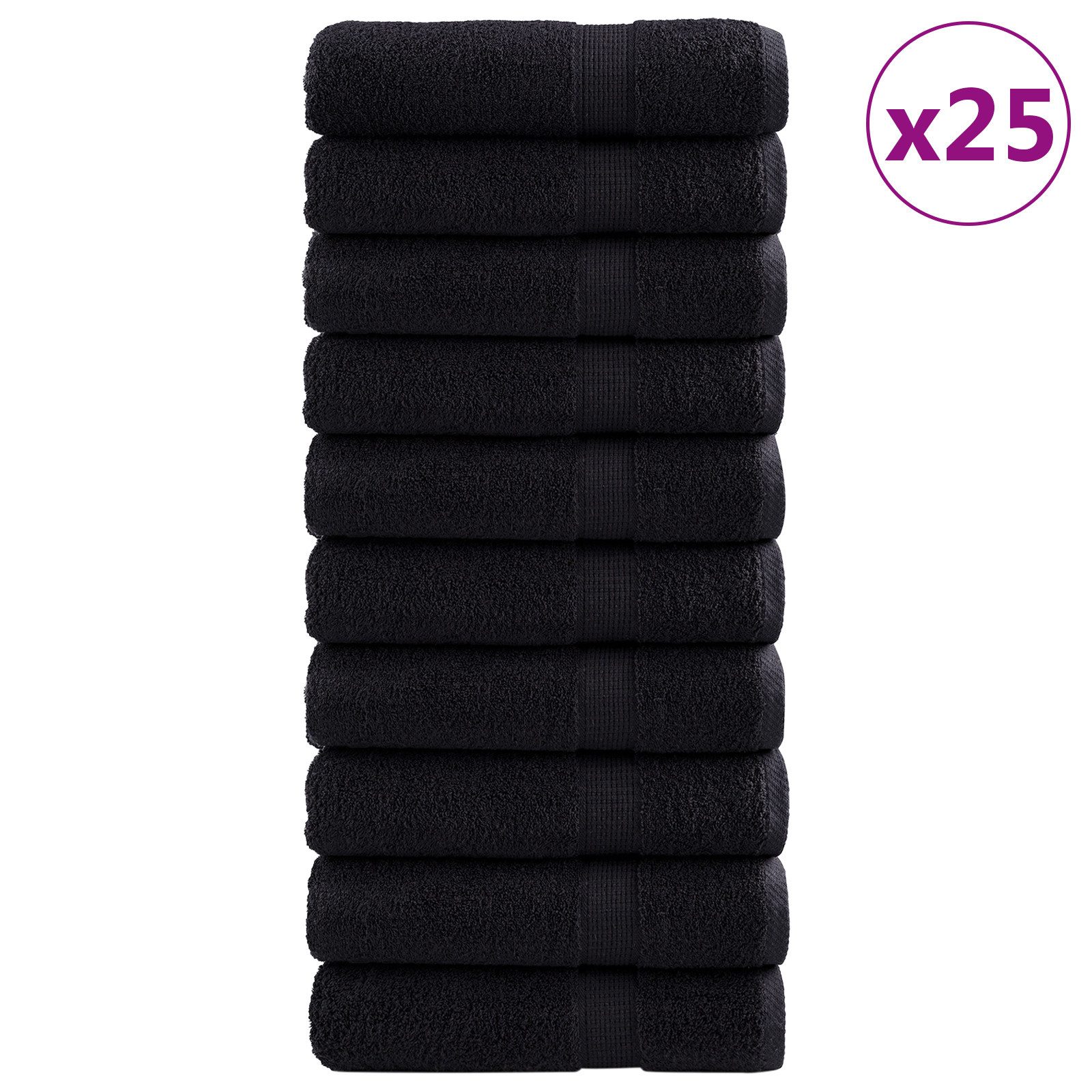 vidaXL Handtuch 100 x 150 cm Premium Handtücher SOLUND 25 Stück 100x150 cm 550 gsm