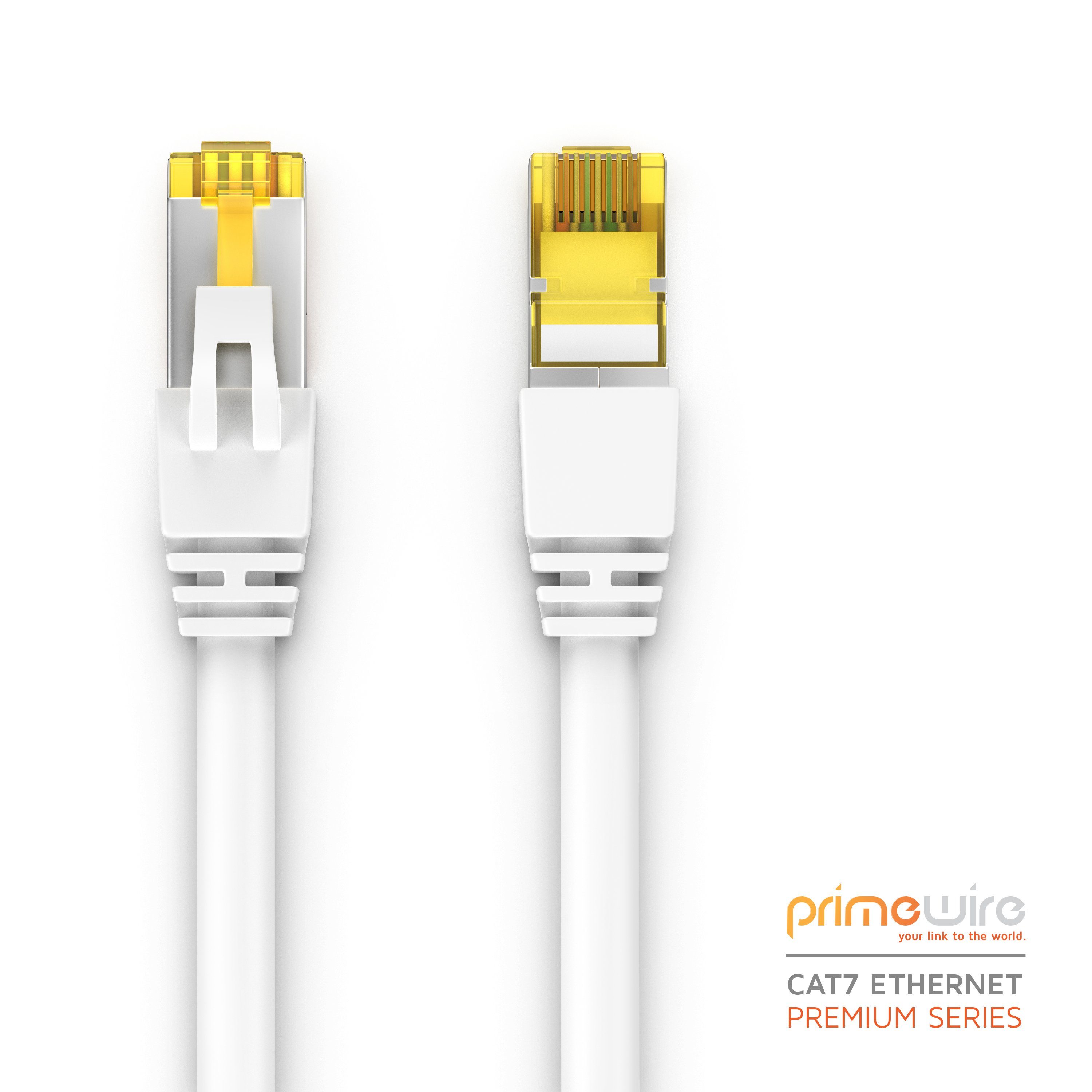 Primewire Gigabit Ethernet S/FTP Netzwerkkabel, 10000 Mbit/s, Patchkabel - 7,5m LAN-Kabel, CAT.7, RJ-45 (Ethernet) (750 cm), für Router, Modem, Switch, PC, idea – Bild 2 von 5