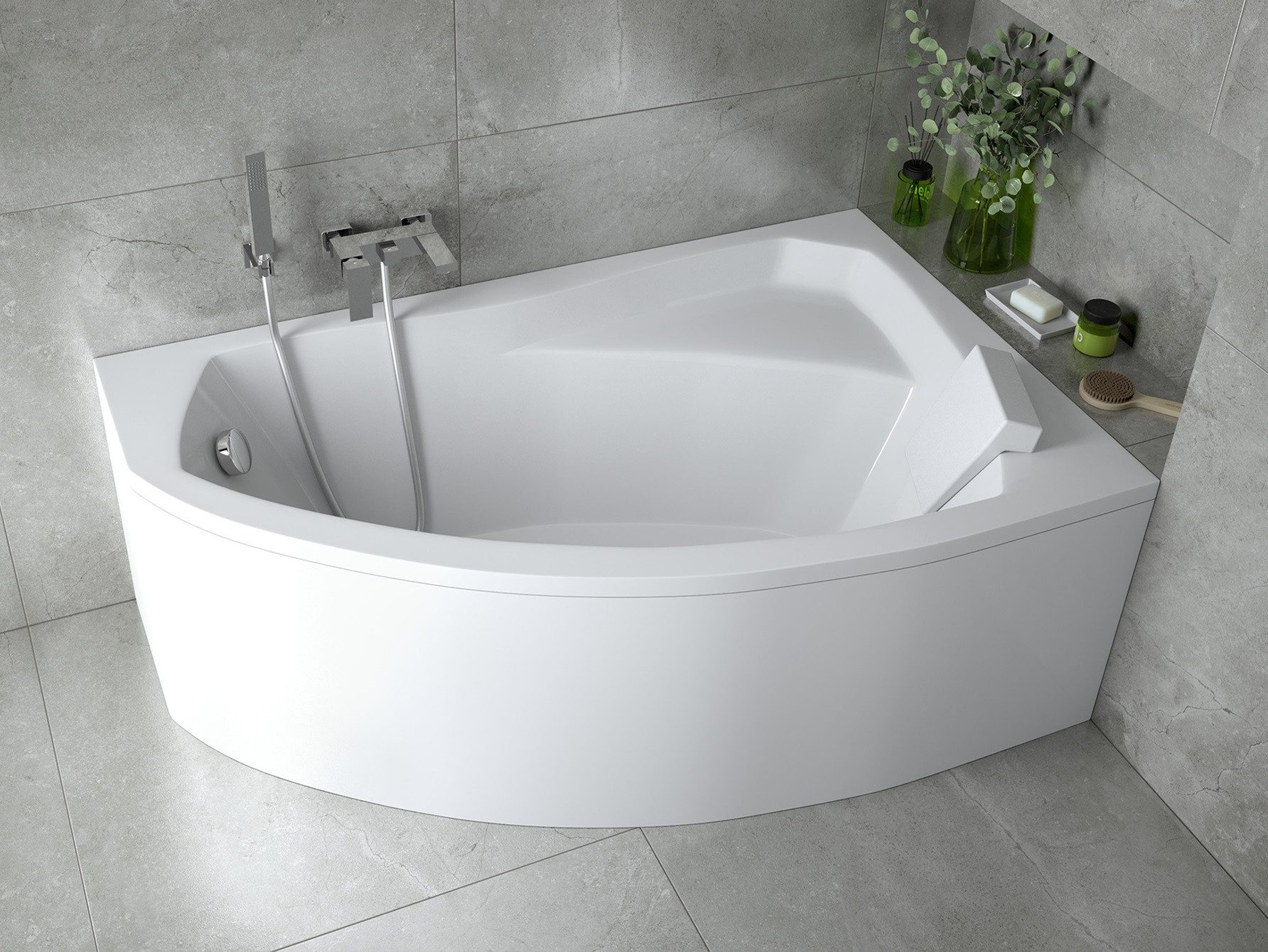 KOLMAN Badewanne Eckbadewanne Rima 170x110, (Links/Rechts), günstig online kaufen