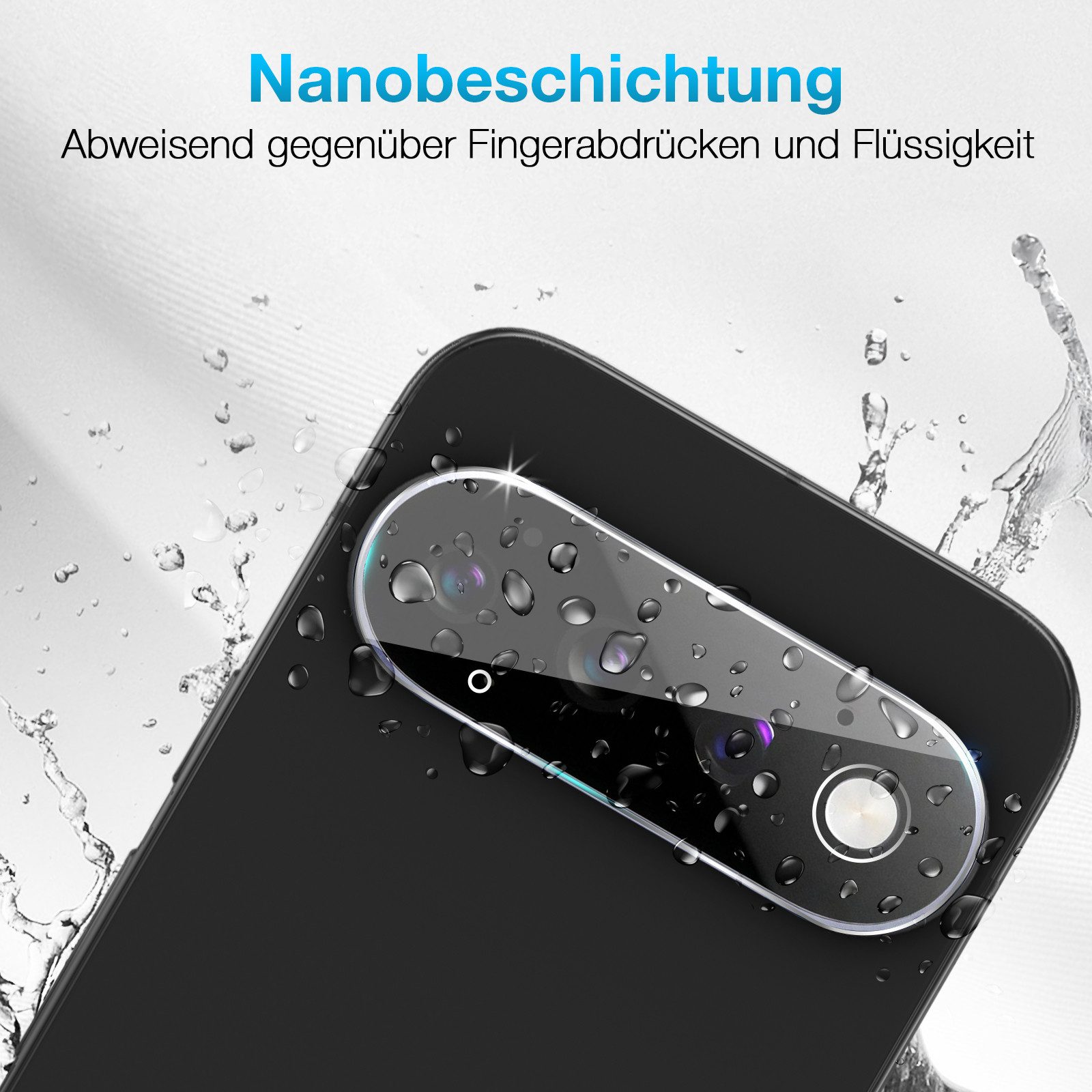 Tec-Expert Kameraschutzglas 2x 9H Kameraglas für Google Pixel 11 Pro XL für Google Pixel 11 Pro XL, Linsenschutzglas, 2 Stück, Kameraschutz, Schutzglas, Linsens – Bild 5 von 5