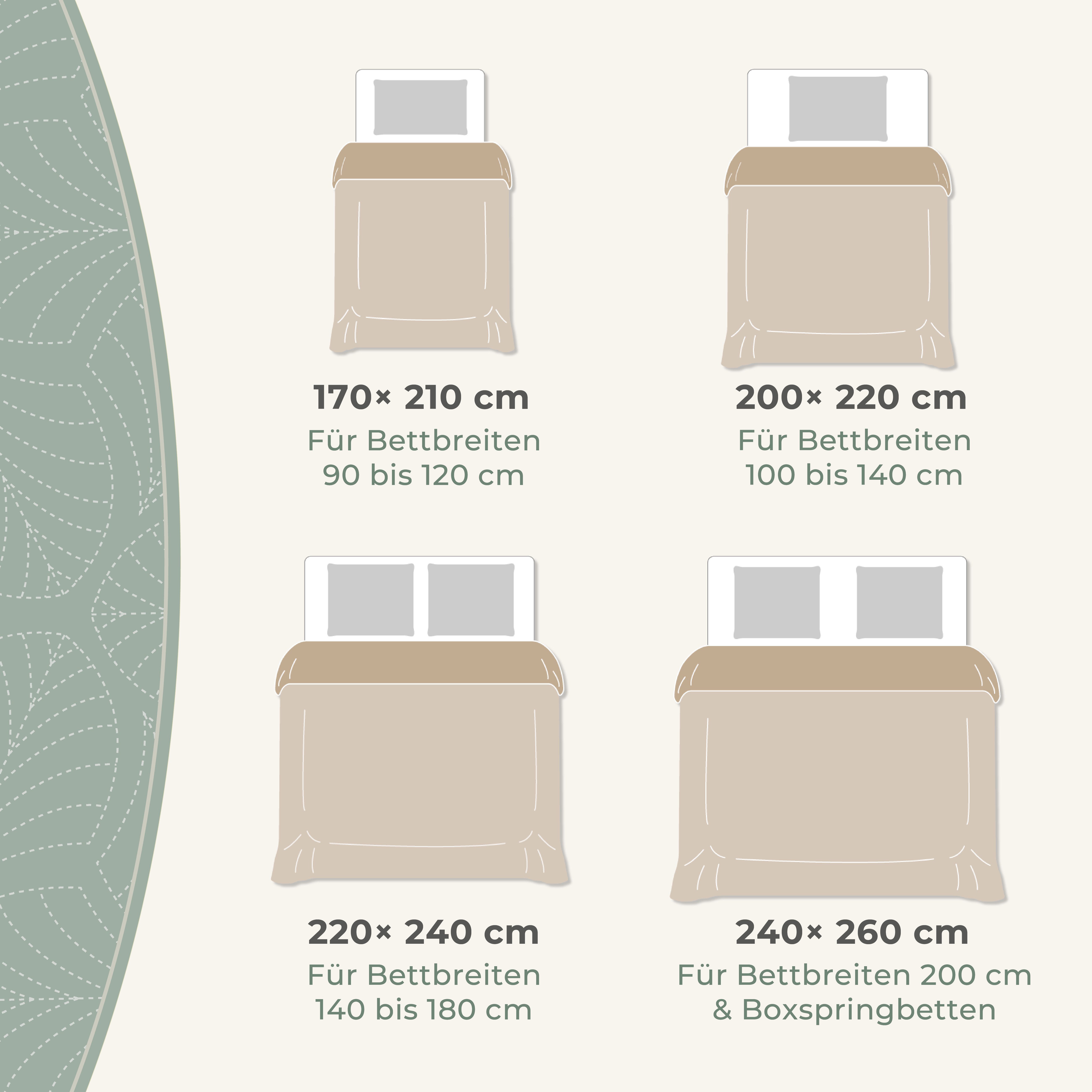 Gräfenstayn Tagesdecke Gräfenstayn Premium Tagesdecke mit nahtloser Steppung & Blatt-Design, Gräfenstayn Premium Tagesdecke mit nahtloser Steppung & Blatt-Design