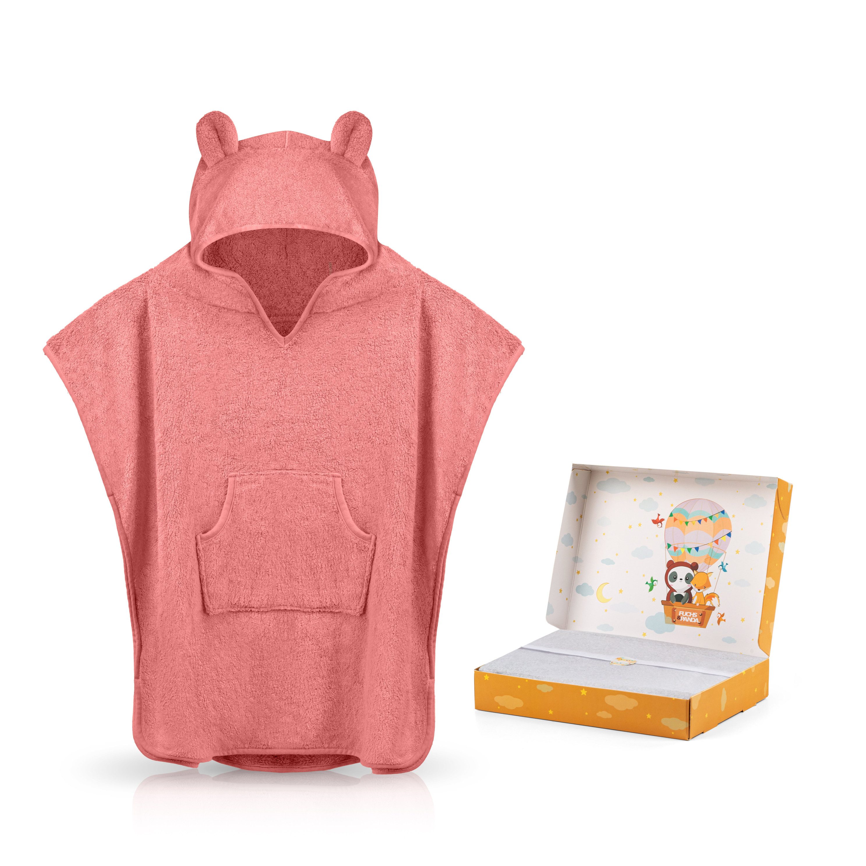 Badeponcho Kuscheliger Badeponcho Baby und Kinder (0-4Jahre) aus 100% Bambus