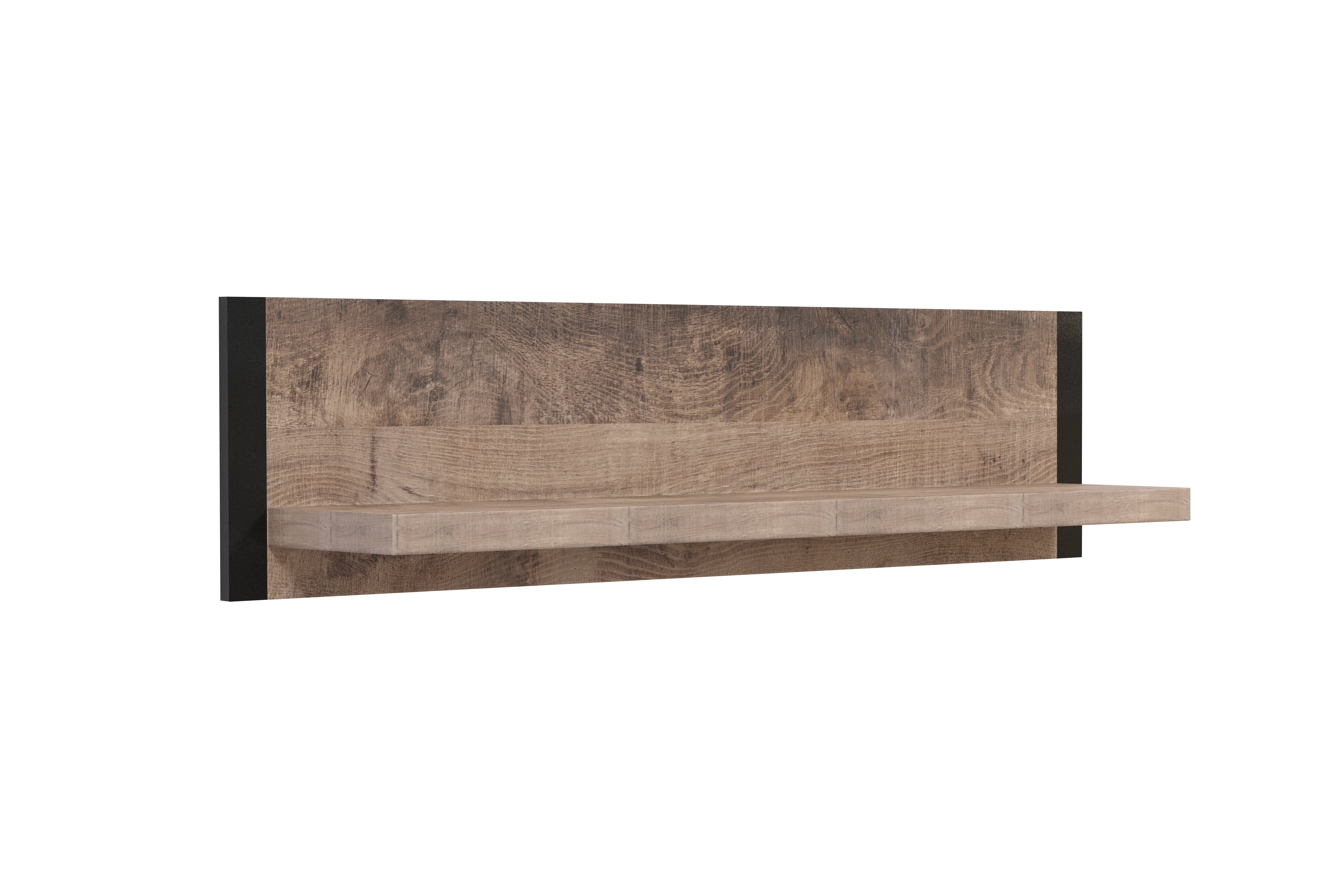 Edingburgh, Holznachbildung für Holzoptik, Breite Home Wandbefestigung, affaire mit Zweifarbige fühlbaren 110 matte ca. Regal Strukturen cm, 1-tlg., Wandboard