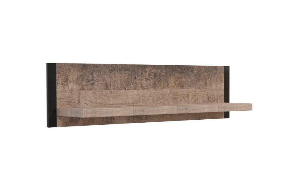 trendteam Wandboard Emile, 1-tlg., Zweifarbige Holzoptik, Regal für  Wandbefestigung, Breite ca. 110 cm, matte Holznachbildung mit fühlbaren  Strukturen