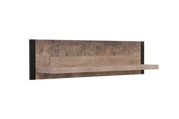 Home affaire Wandboard Edingburgh, 1-tlg., Zweifarbige Holzoptik, Regal für Wandbefestigung, Breite ca. 110 cm