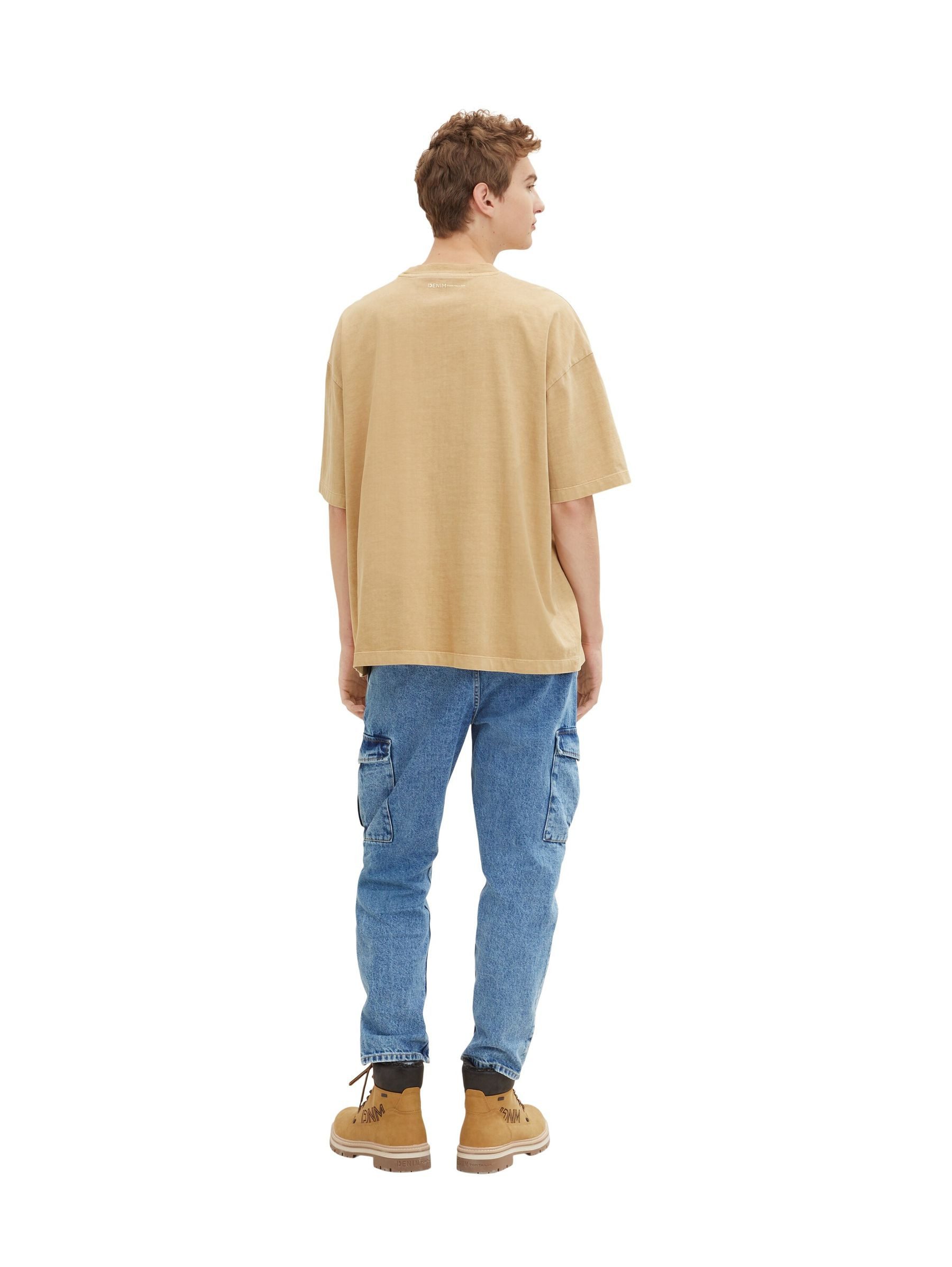 TOM TAILOR T-Shirt Basic OVERSIZED GARMENTDYE für (1-tlg) oversized garmentdye t-shirt