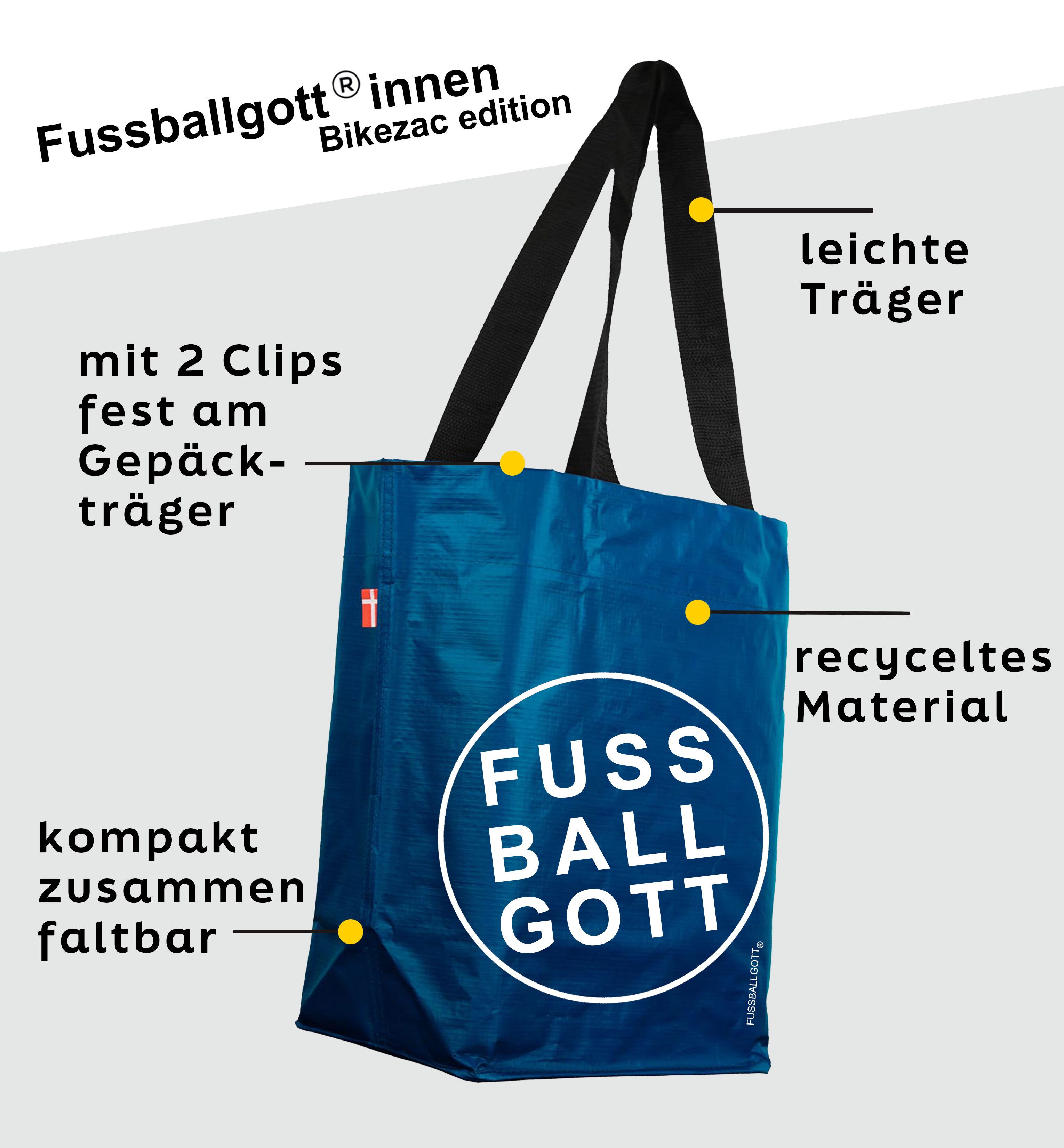 BIKEZAC Shopper Wiederverwertbarer Fahrrad EINKAUFS-Tasche Einkaufstasche günstig online kaufen