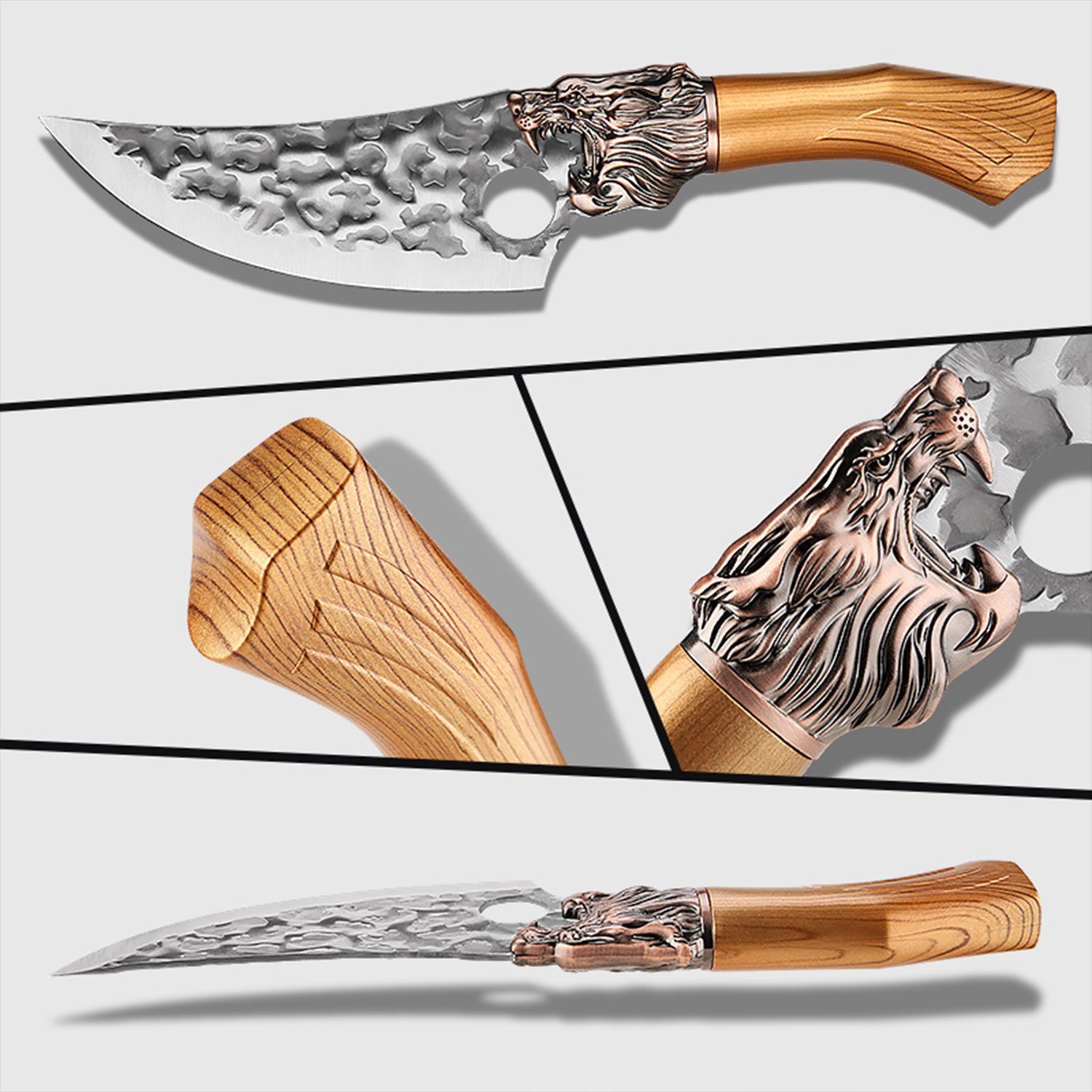 Muxel Hackmesser Das besondere Kochmesser, Hackmesser, Küchenmesser und Outdoormesser, handlich