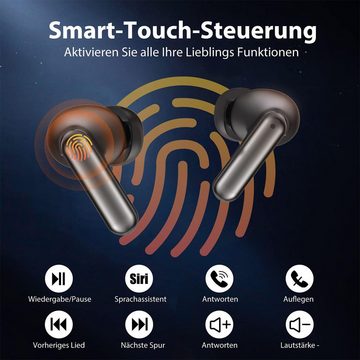 Novzep Kabellose Kopfhörer – HiFi-Klangqualität, Bluetooth 5.3, Bluetooth-Kopfhörer (Smart Power Display, kompatibel mit Android, Apple, Windows usw)