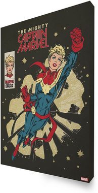 MARVEL Leinwandbild The Mighty Captain Marvel, (1 St)