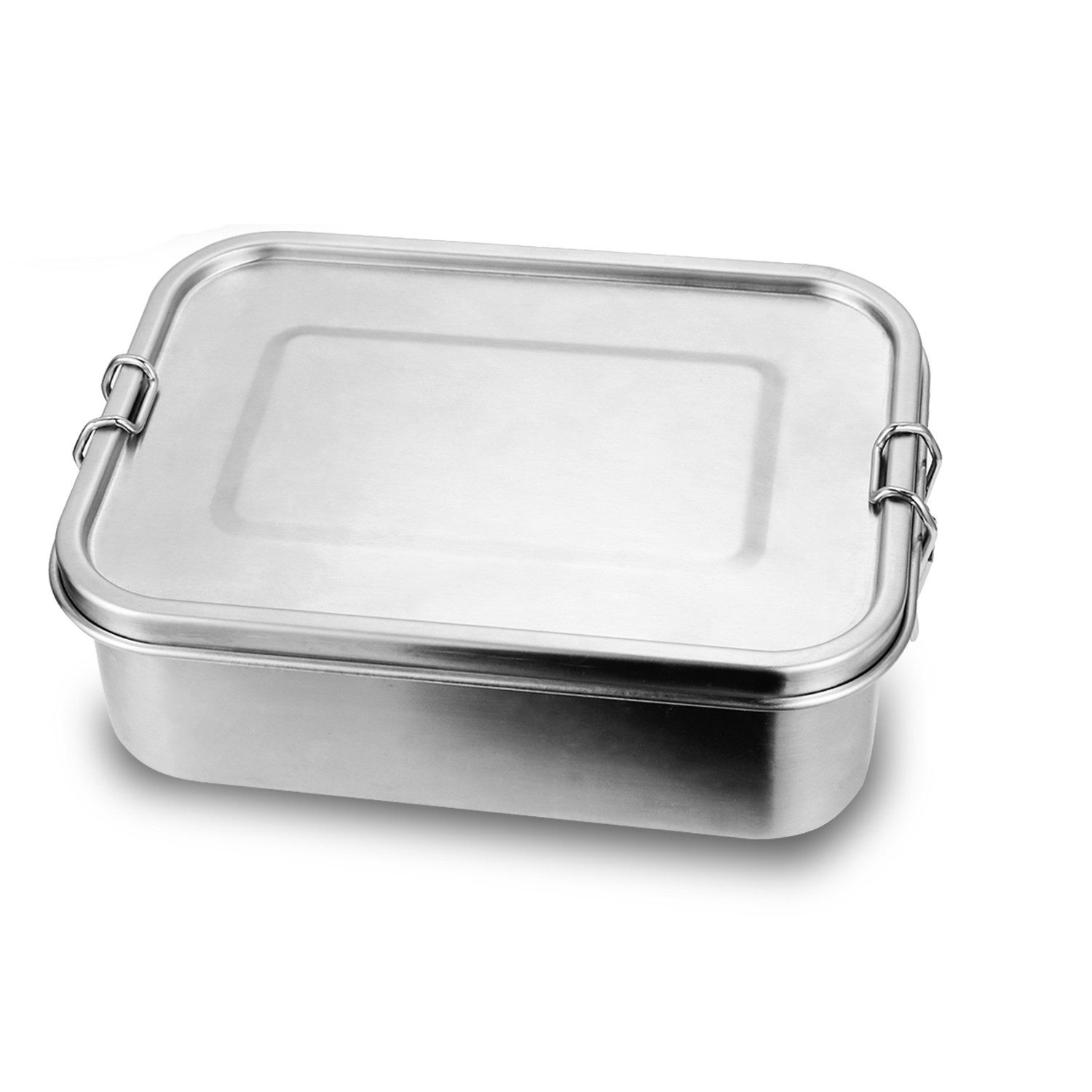 Clanmacy Lunchbox 800-1400ml Brotdose Metall Thermobehälter Lunchbox BPA frei Edelstahl, Fächern (abnehmbar)