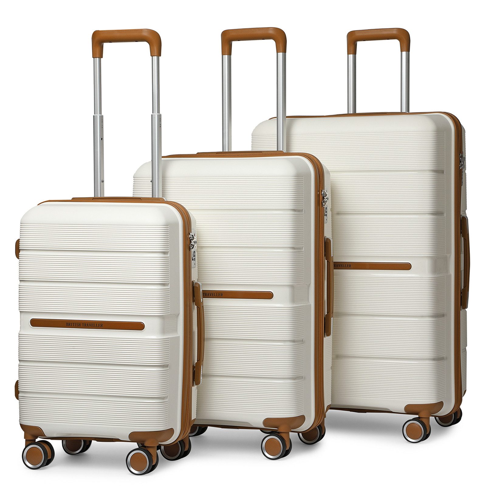 British Traveller Handgepäck-Trolley Reisekoffer Hartschalenkoffer aus günstig online kaufen