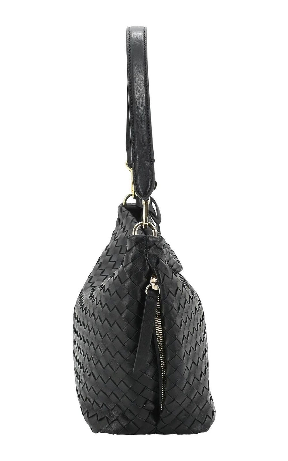 Abro Schultertasche Ebony Shoulder Bag, aus echtem Leder