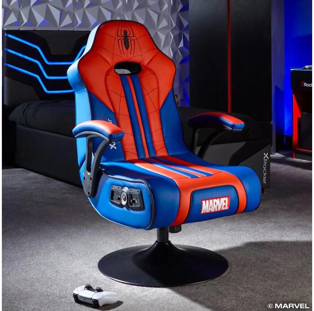 X Rocker Gaming-Stuhl Marvel™ Elite 2.1 Gaming-Sessel im Spider-Man Desi