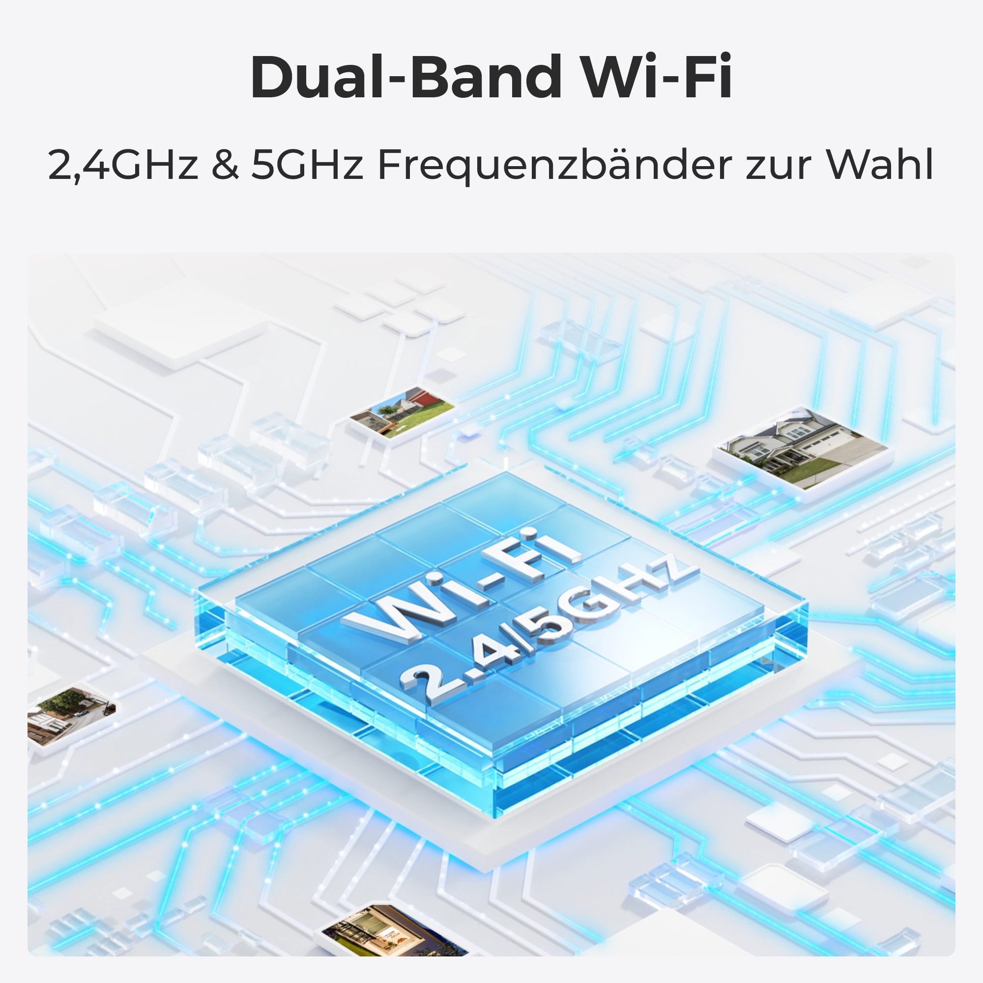 Reolink Überwachungskamera E1 Pro 5MP Indoor 355° Schwenk- / 50° Neigung PT Dualband WLAN IP (Innenbereich, 8pcs Infrarot-LED, Auto Tracking,2-Wege-Audio,Baby M – Bild 5 von 5