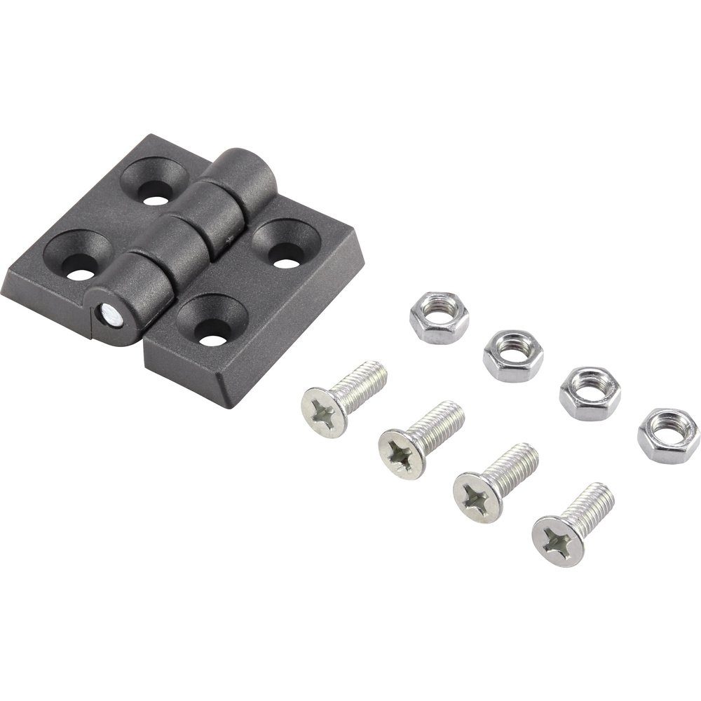 Montagezubehör Basetech Kunststoff-Scharnier 53x44x8mm 53 mm 1 St.