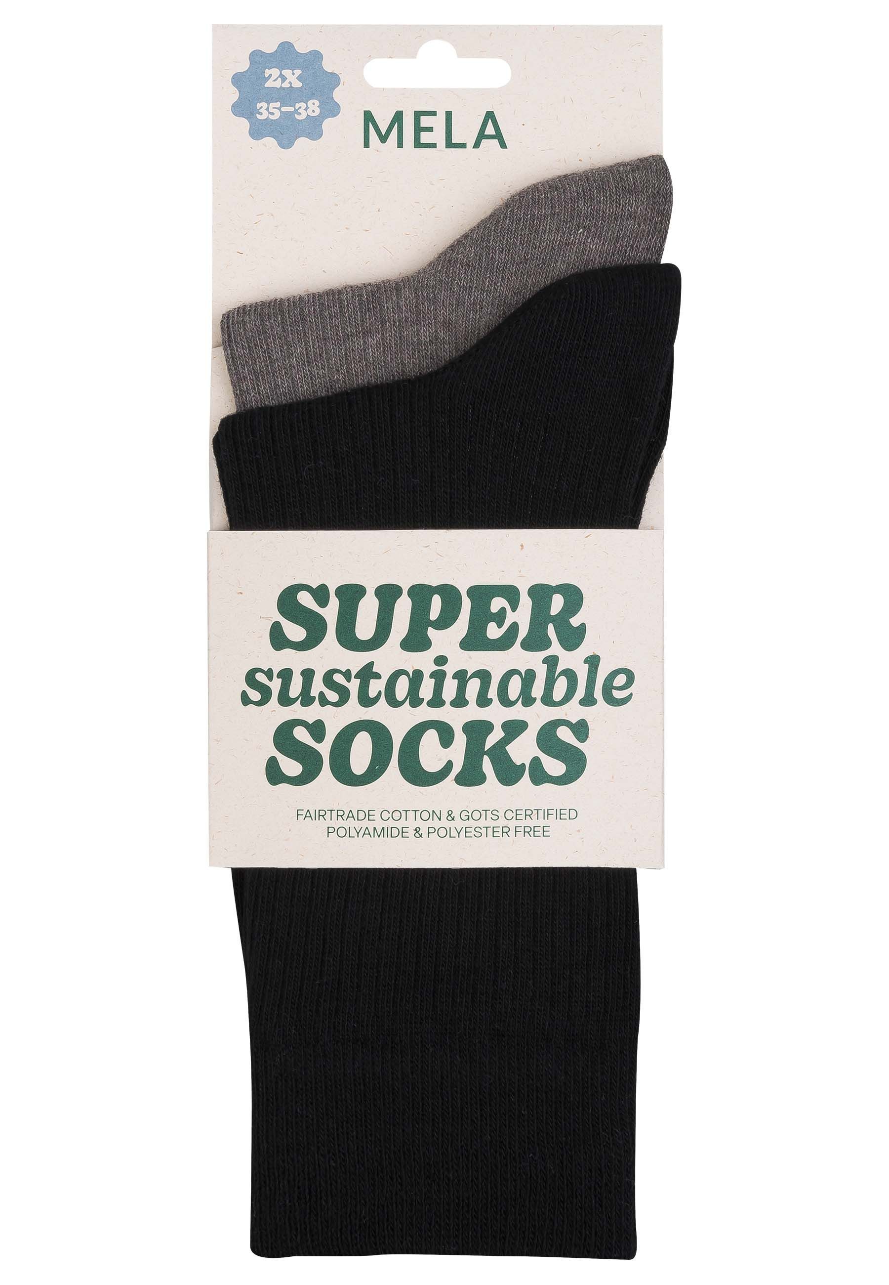 MELA Socken Unisex Gerippte Socken 2 günstig online kaufen