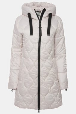 Laurasøn Steppjacke Long-Steppjacke Kapuze Zipper Langarm