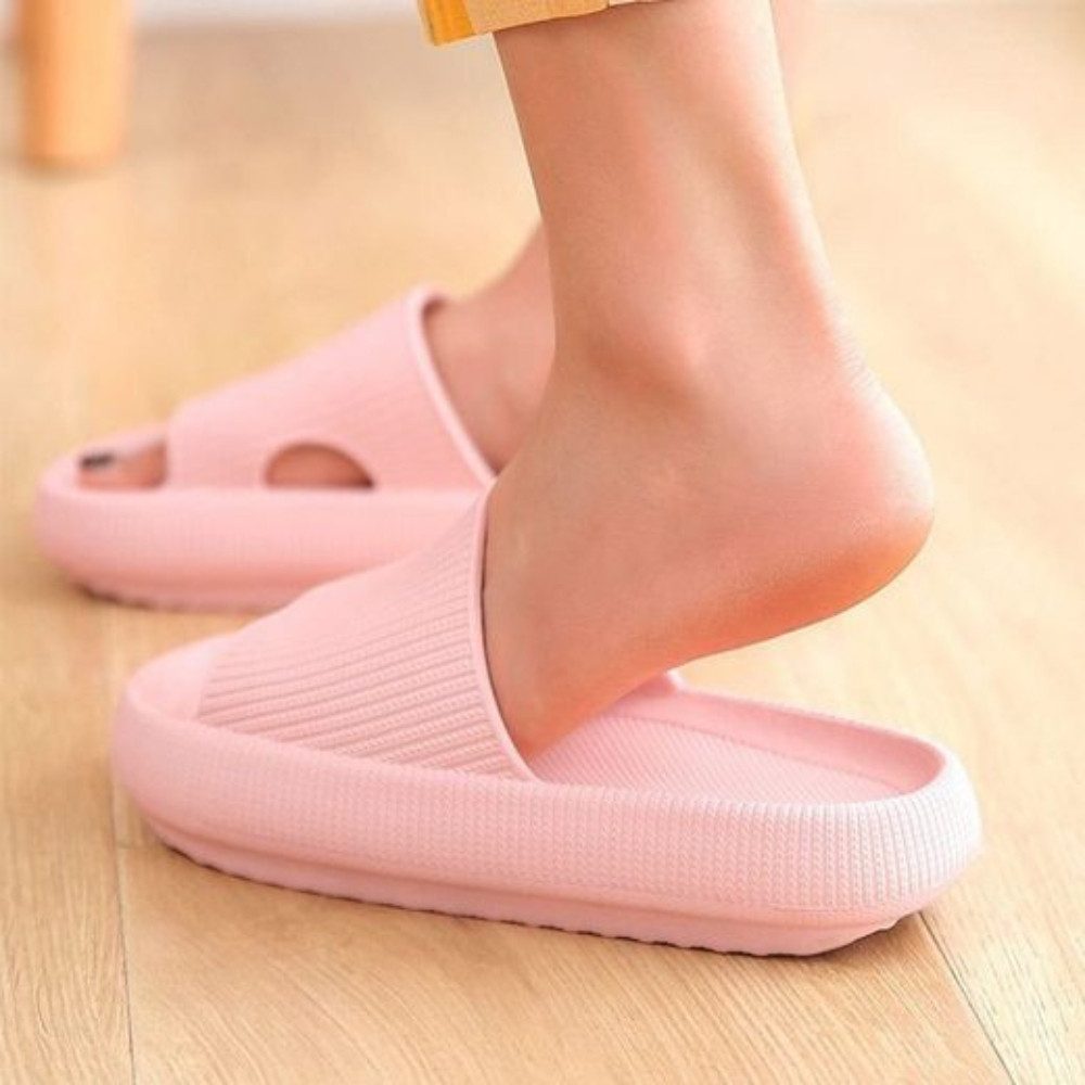 Blusmart Damen Herren Badeschuhe Badepantolette (EVA Rutschfest Pantoletten, Dicke Sohle bequeme) für Badezimmer, Schlafzimmer, Wohnzimmer, Strand, Freizeit – Bild 2 von 5