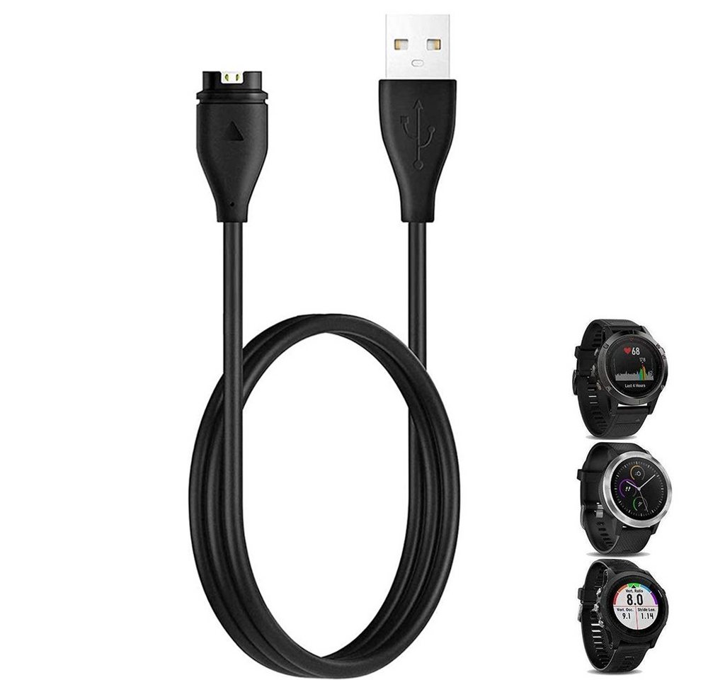 neue dawn 2St. Ladekabel für Garmin Forerunner 745 935 945 45 45S Vivoactive 3 4 USB-Kabel, Kompatibel mit Fenix 7 7S 7X 6 6S 6X, 6Pro 6SPro 6XPro
