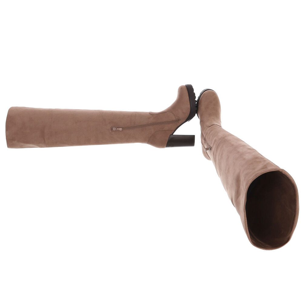 Ital-Design Kniehohe Stiefel mit Absatz für Damen im Alltag Overkneestiefel günstig online kaufen