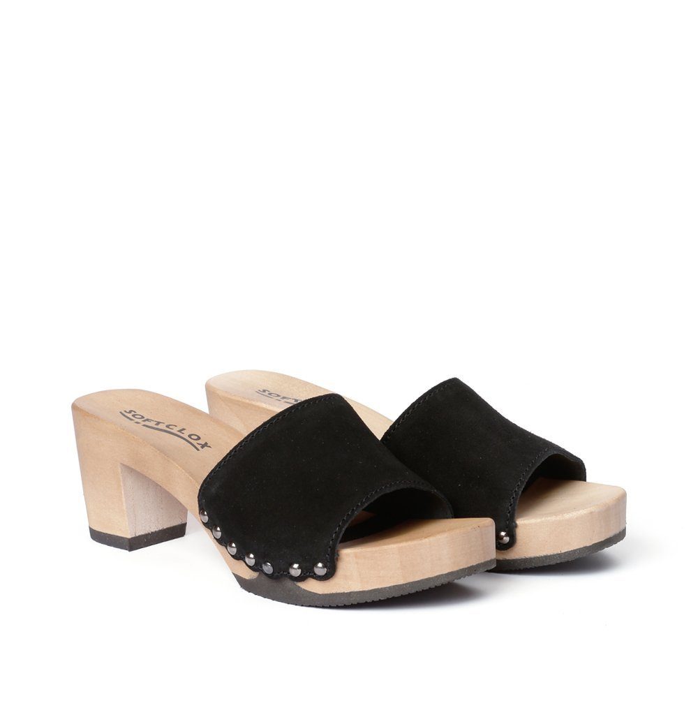 Softclox ROMY Kaschmir schwarz (hazelnut) Pantolette günstig online kaufen