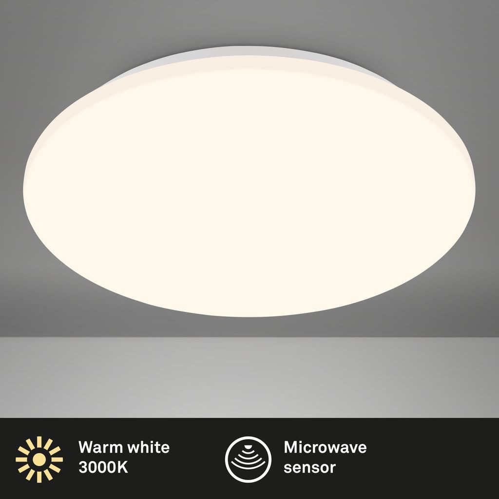 Briloner Leuchten LED Deckenleuchte 3897116, LED fest integriert, 2700K - Extra-Warmweiß