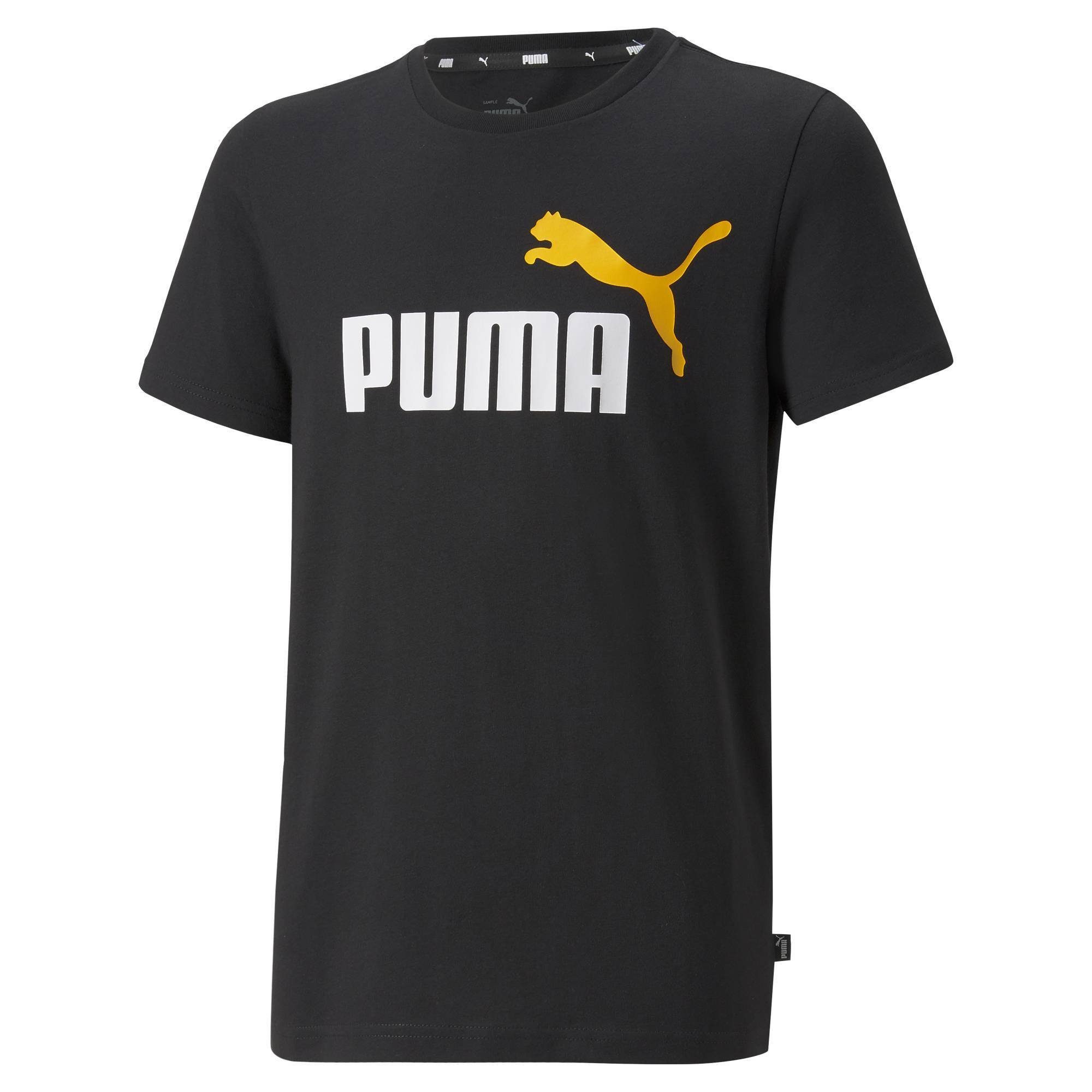 PUMA T-Shirt Jungen T-Shirt - ESS+ 2 Col Logo Tee, Rundhals