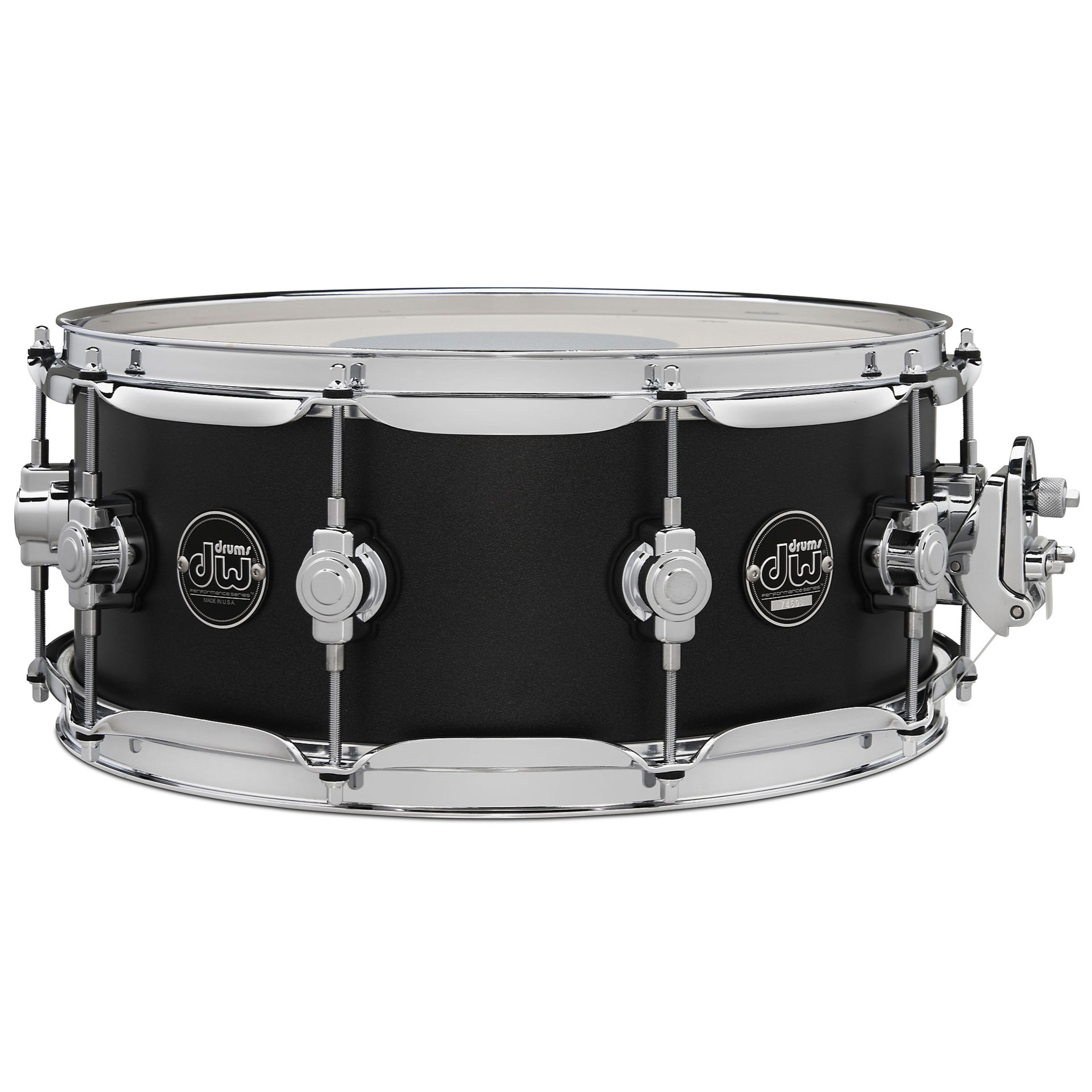 DW Snare Drum, Schlagzeuge, Snare Drums, Performance Snare 14"x5,5" Charcoal Metallic Stain - Snare Drum