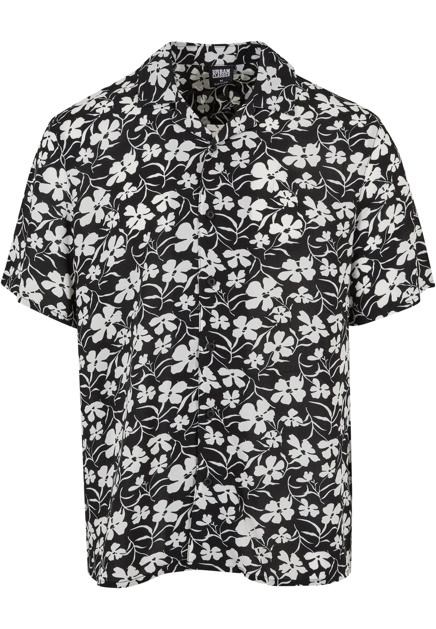 URBAN CLASSICS Langarmhemd Urban Classics Herren Viscose AOP Resort Shirt (1-tlg)